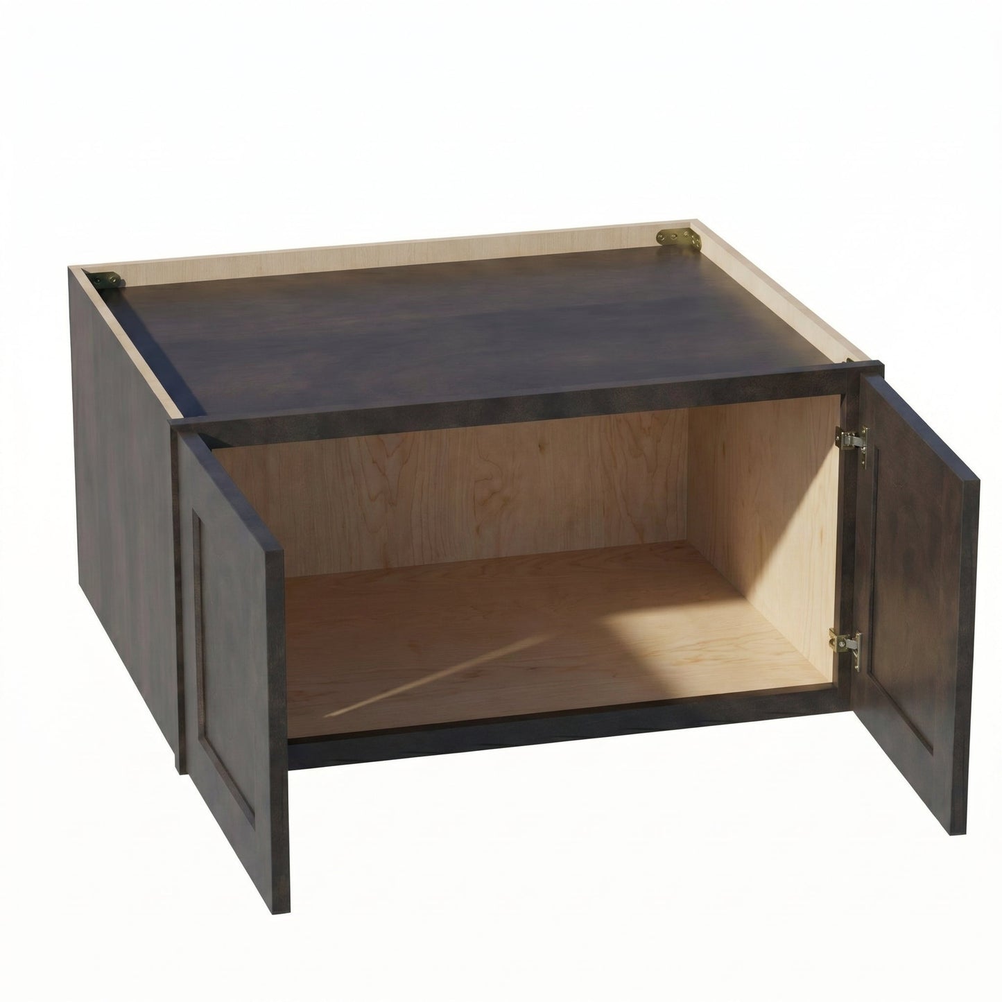 Shaker Bridge Wall Cabinet 30" (W301524) · Ardelle - Charcoal - Interior