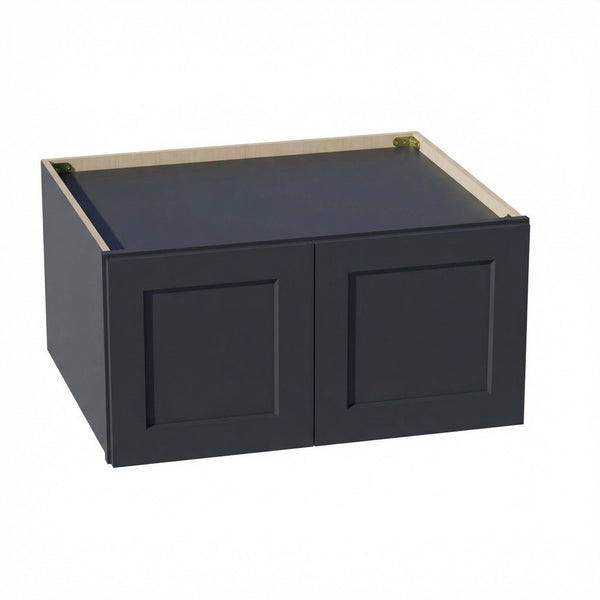 Shaker Bridge Wall Cabinet 30" (W301524) · Ardelle - Ebony - Hero
