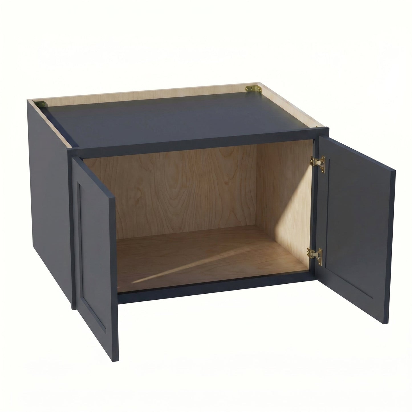 Shaker Bridge Wall Cabinet 30" (W301524) · Ardelle - Ebony - Interior