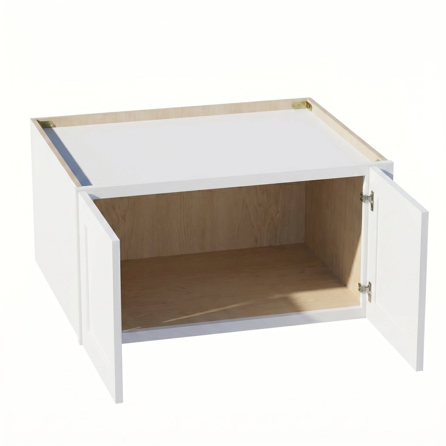 Shaker Bridge Wall Cabinet 30" (W301524) · Ardelle - White - Interior