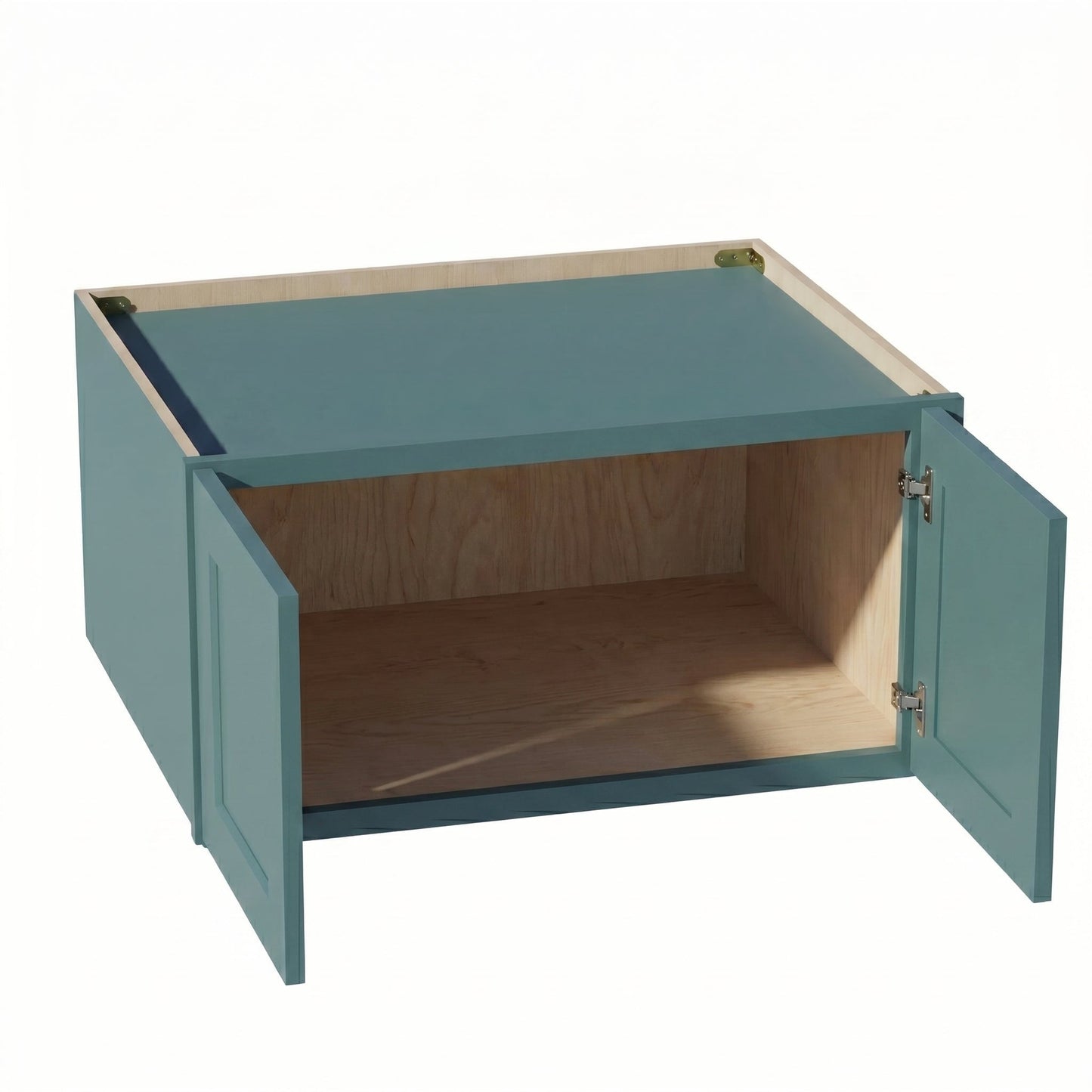 Shaker Bridge Wall Cabinet 30" (W301524) · Tallis - Fairy Green - Interior