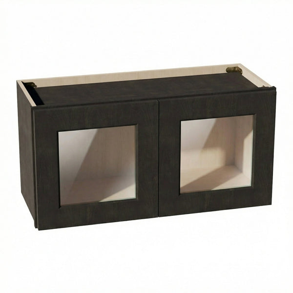 Shaker Bridge Wall Cabinet 30" (W3015GD) · Ardelle - Charcoal - Hero