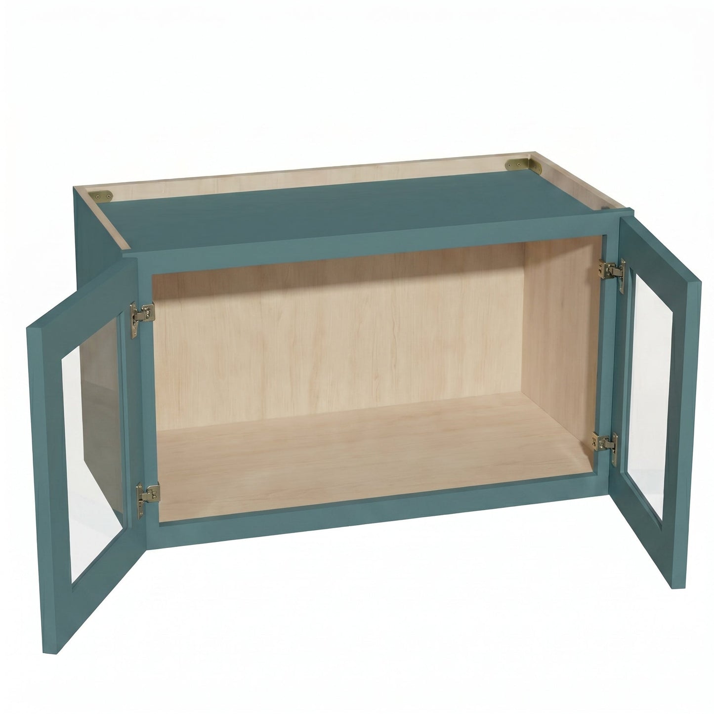 Shaker Bridge Wall Cabinet 30" (W3015GD) · Tallis - Fairy Green - Interior