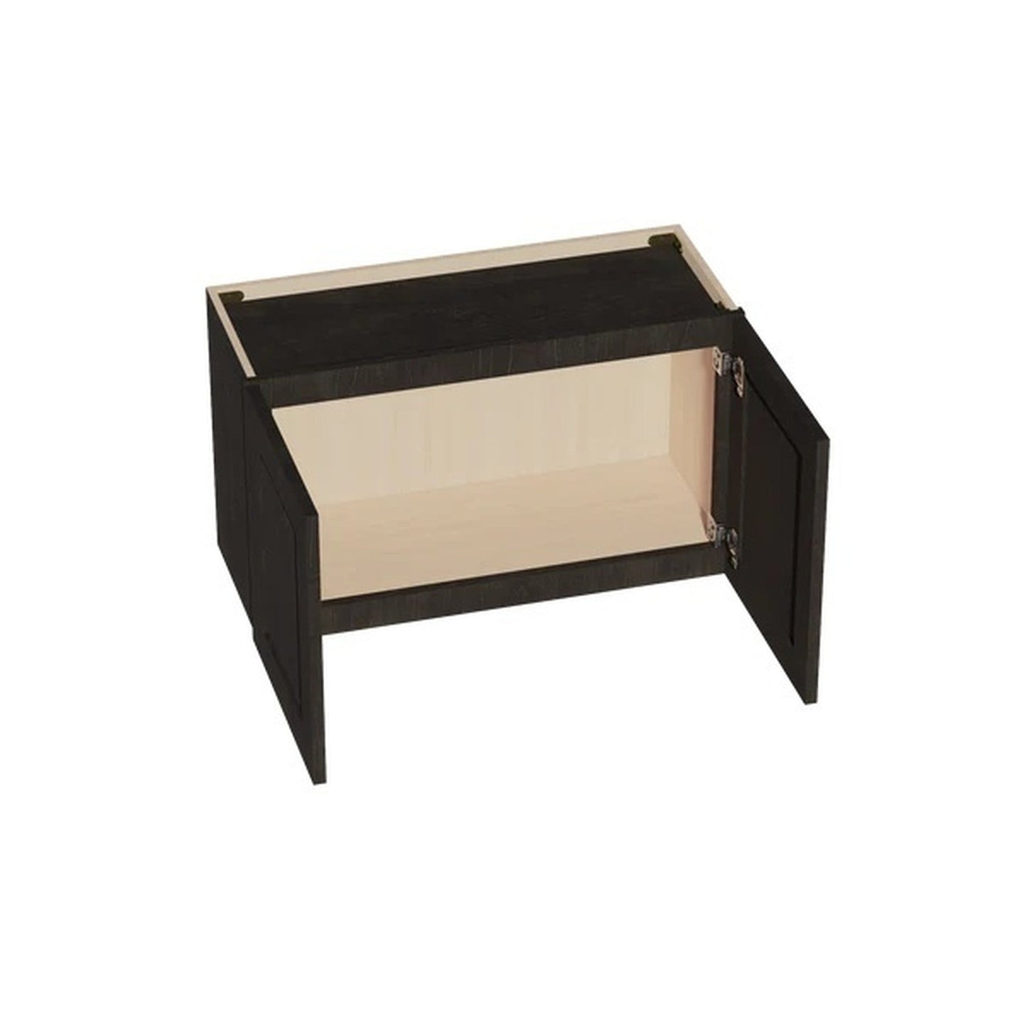 Shaker Bridge Wall Cabinet 30" (W3018) · Ardelle - Charcoal - Interior