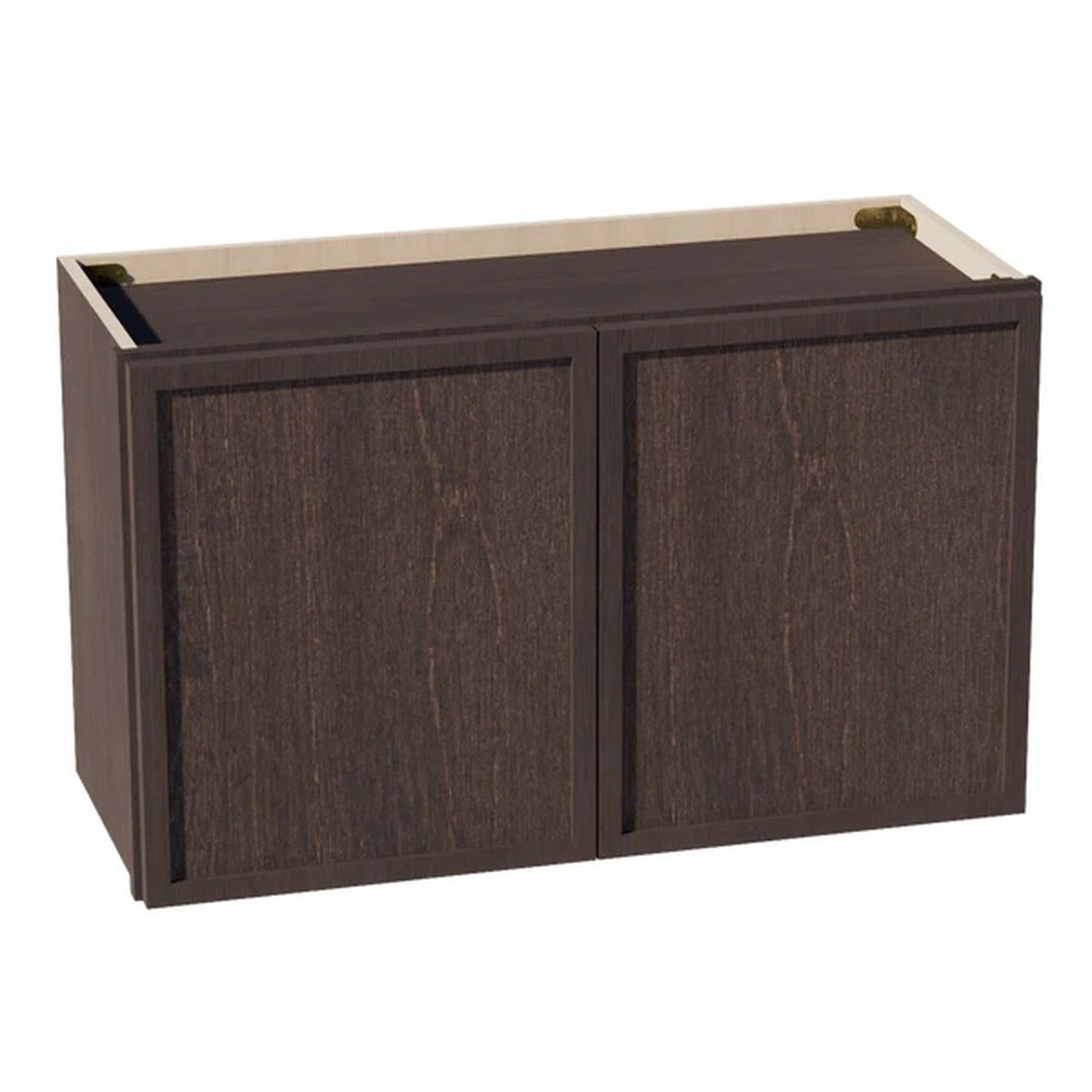 Slim Shaker Bridge Wall Cabinet 30" (W3018) · Slim - Mocha - Hero