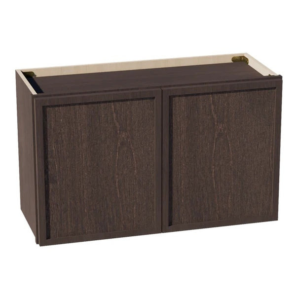 Slim Shaker Bridge Wall Cabinet 30" (W3018) · Slim - Mocha - Hero