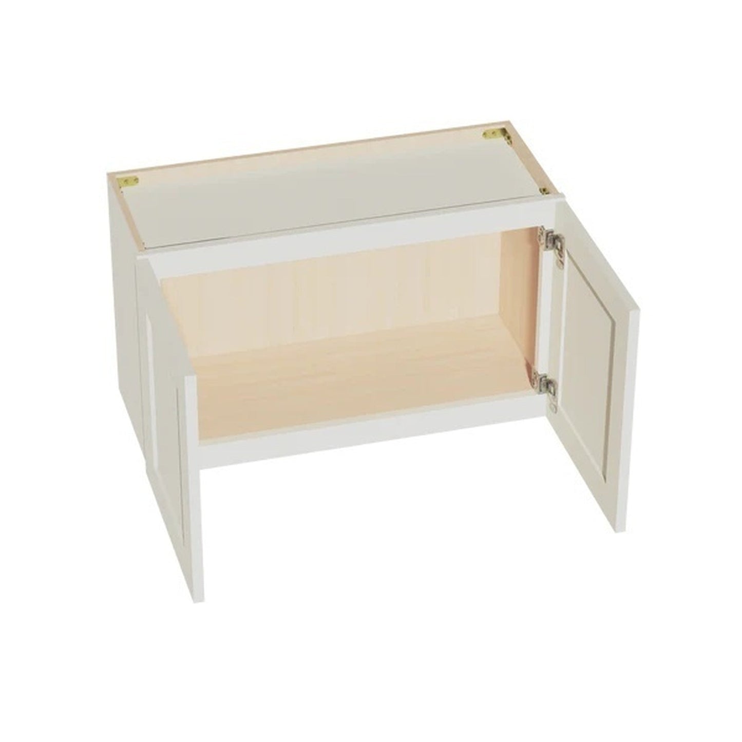 Shaker Bridge Wall Cabinet 30" (W3018) · Tallis - Swan White - Interior