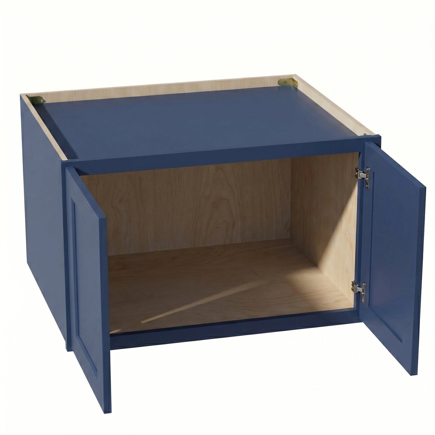 Shaker Bridge Wall Cabinet 30" (W301824) · Ardelle - Blue - Interior