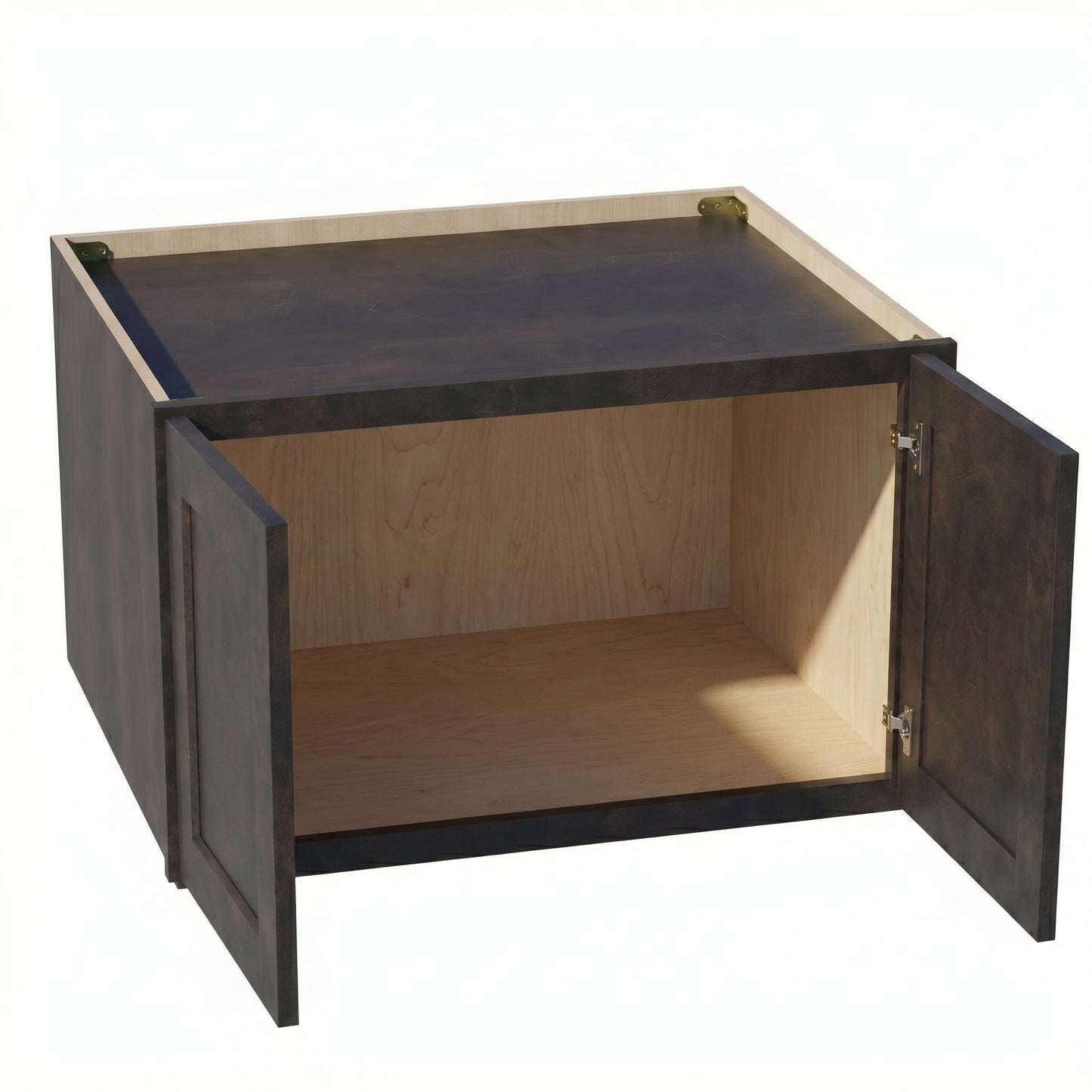 Shaker Bridge Wall Cabinet 30" (W301824) · Ardelle - Charcoal - Interior