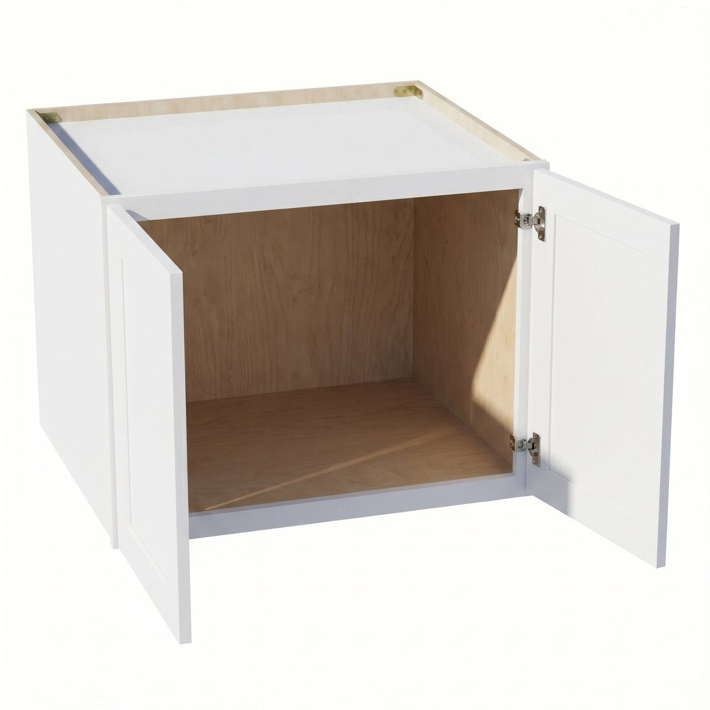 Shaker Bridge Wall Cabinet 30" (W301824) · Ardelle - White - Interior
