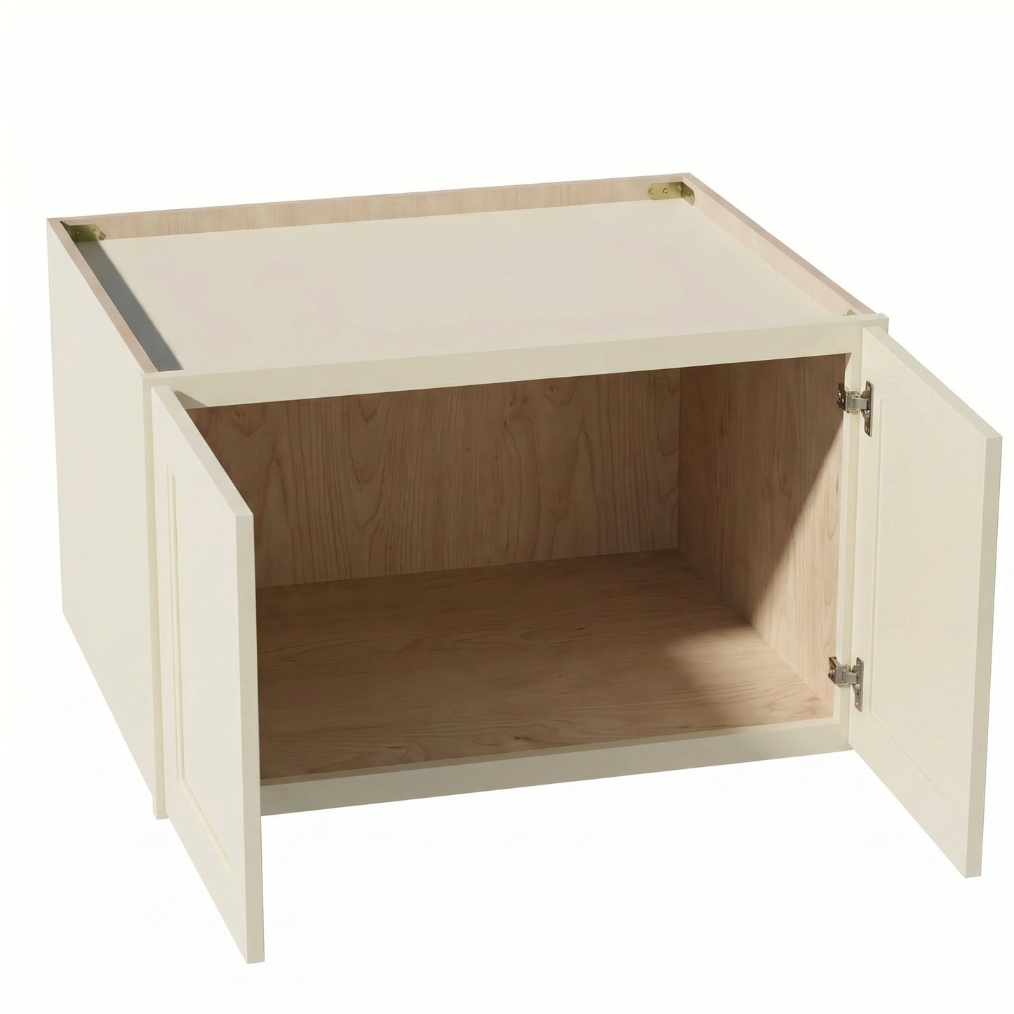 Shaker Bridge Wall Cabinet 30" (W301824) · Tallis - Swan White - Interior