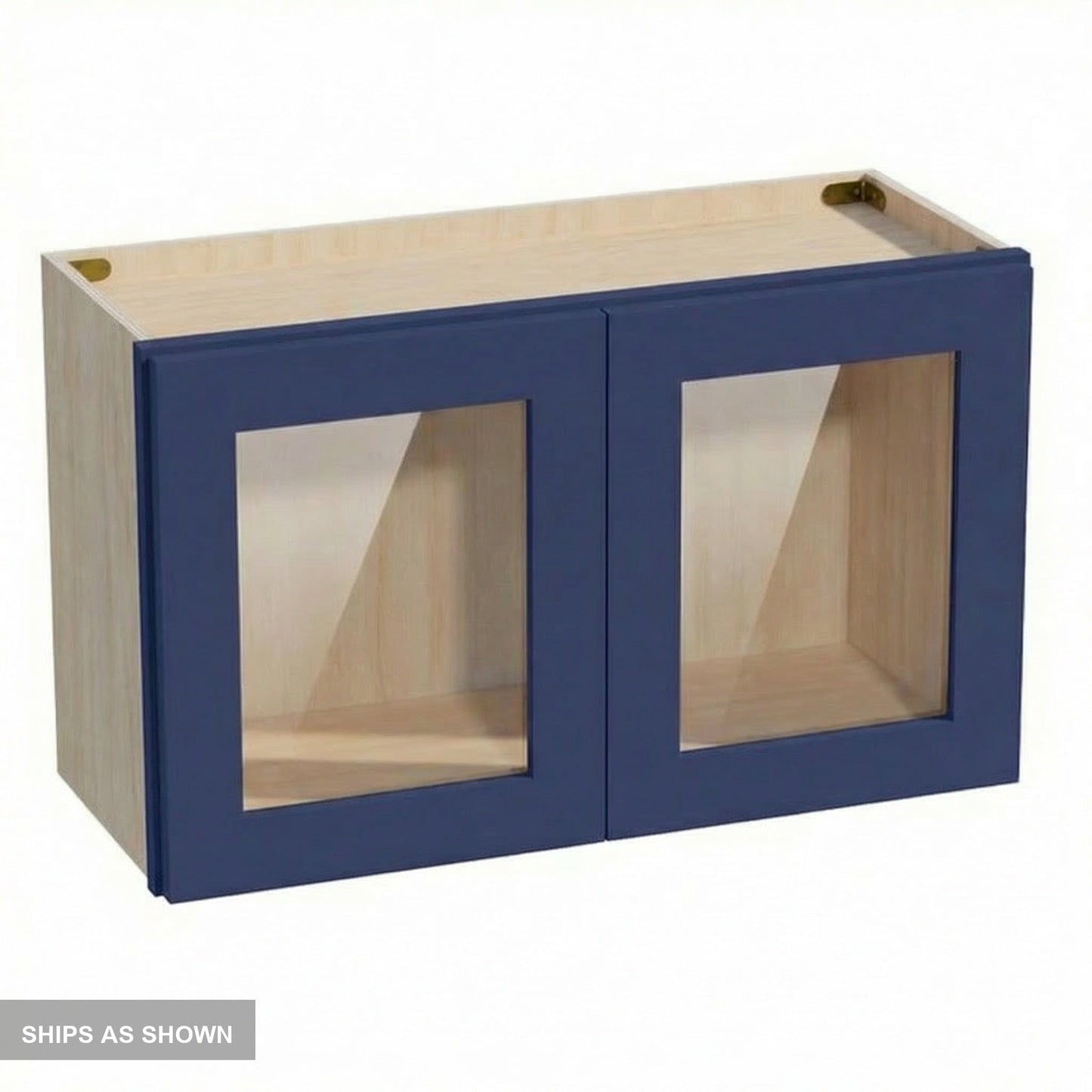 Shaker Bridge Wall Cabinet 30" (W3018GD) · Ardelle - Blue - Flat Pack