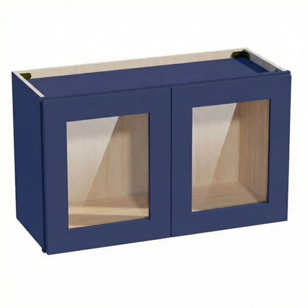 Shaker Bridge Wall Cabinet 30" (W3018GD) · Ardelle - Blue - Hero