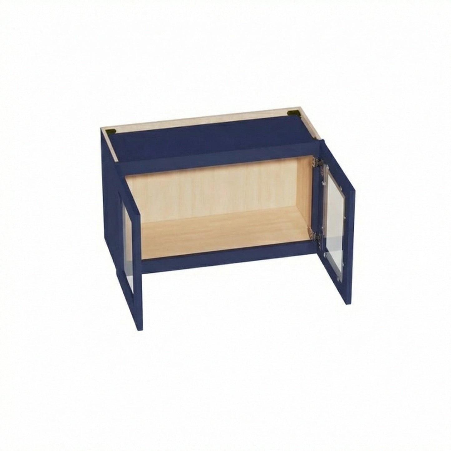 Shaker Bridge Wall Cabinet 30" (W3018GD) · Ardelle - Blue - Interior