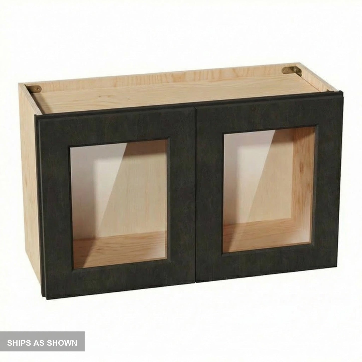 Shaker Bridge Wall Cabinet 30" (W3018GD) · Ardelle - Charcoal - Flat Pack