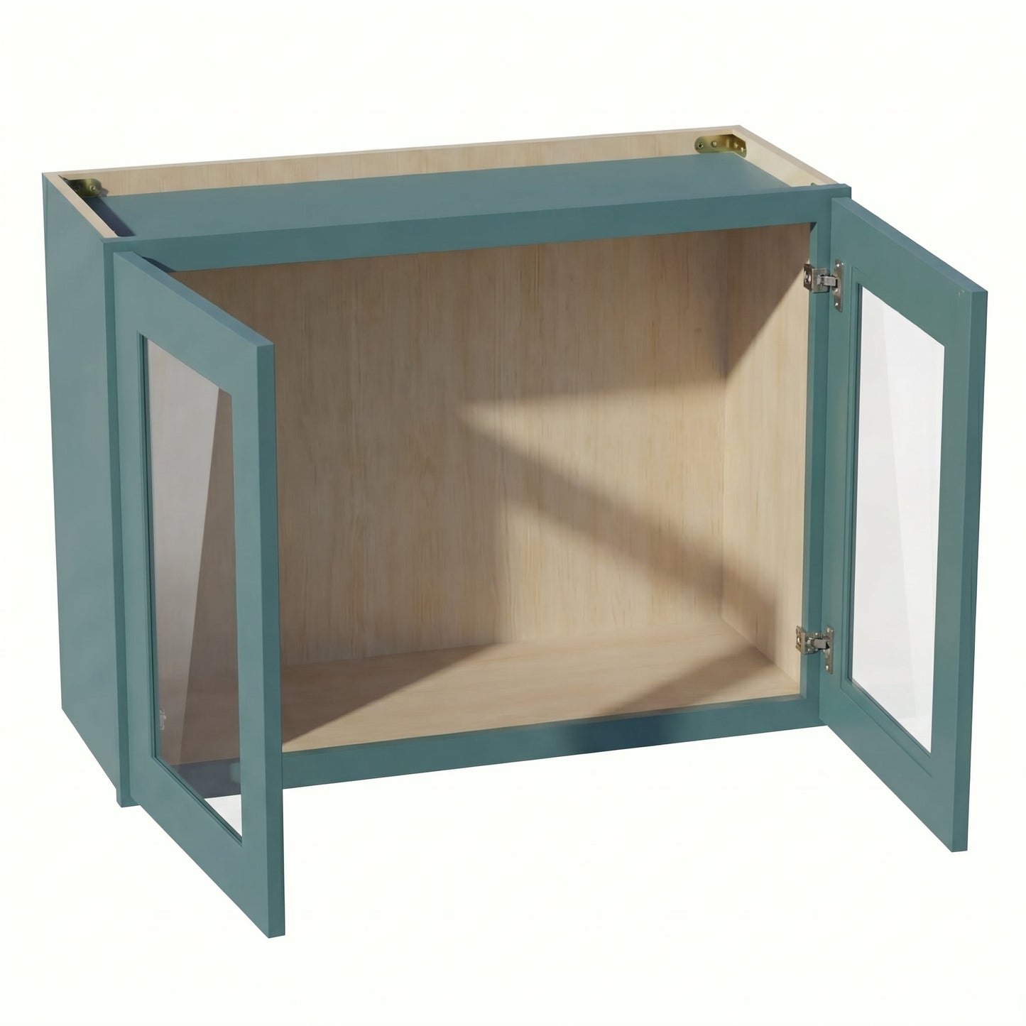 Shaker Bridge Wall Cabinet 30" (W3018GD) · Tallis - Fairy Green - Interior