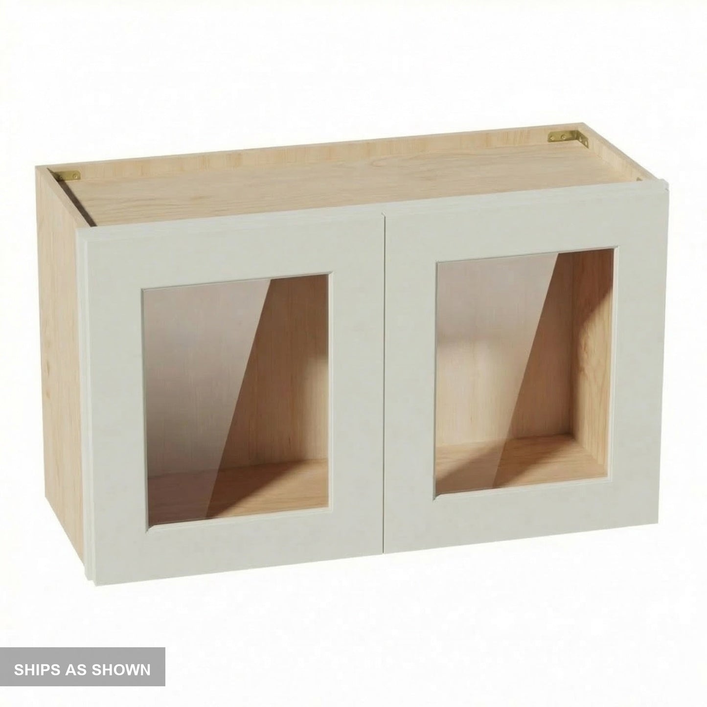 Shaker Bridge Wall Cabinet 30" (W3018GD) · Tallis - Swan White - Flat Pack