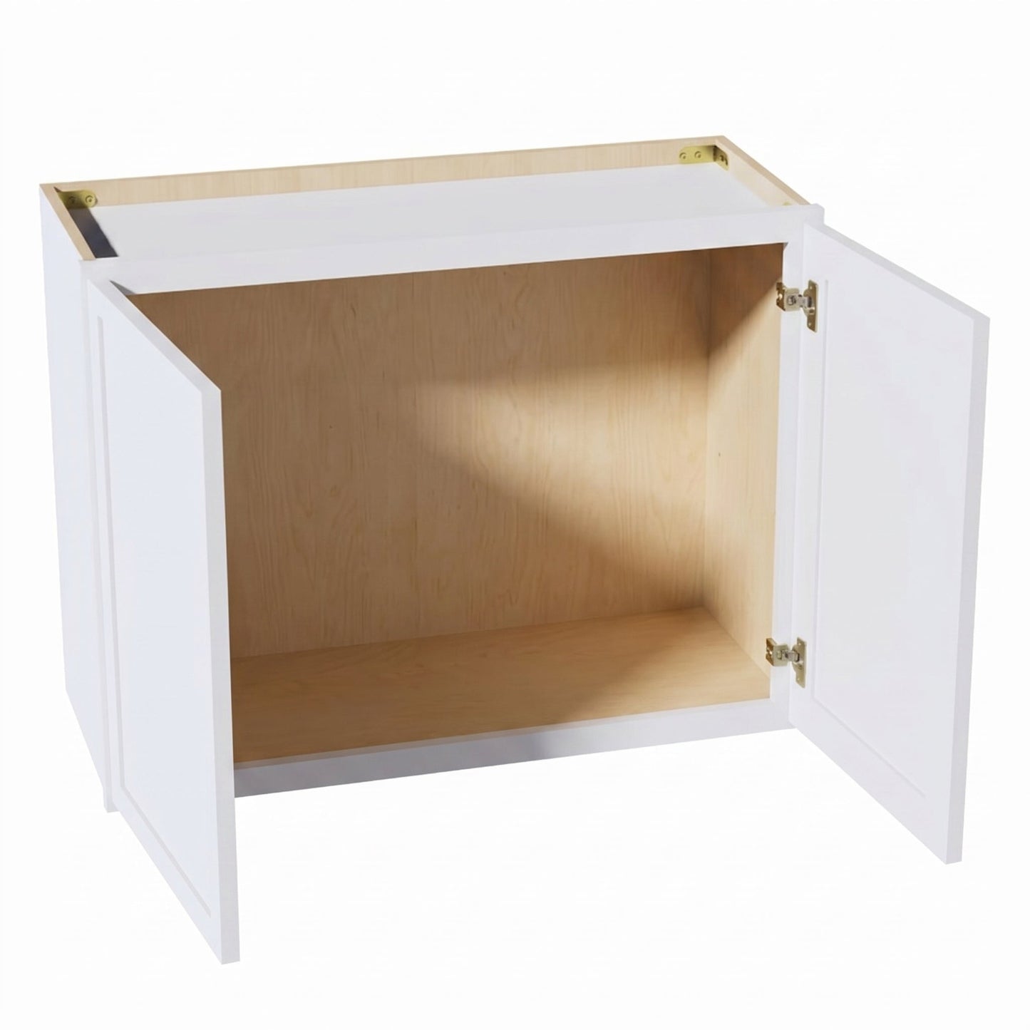 Slim Shaker Bridge Wall Cabinet 30" (W3021) · Slim - Frost - Interior