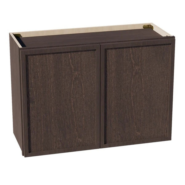 Slim Shaker Bridge Wall Cabinet 30" (W3021) · Slim - Mocha - Hero