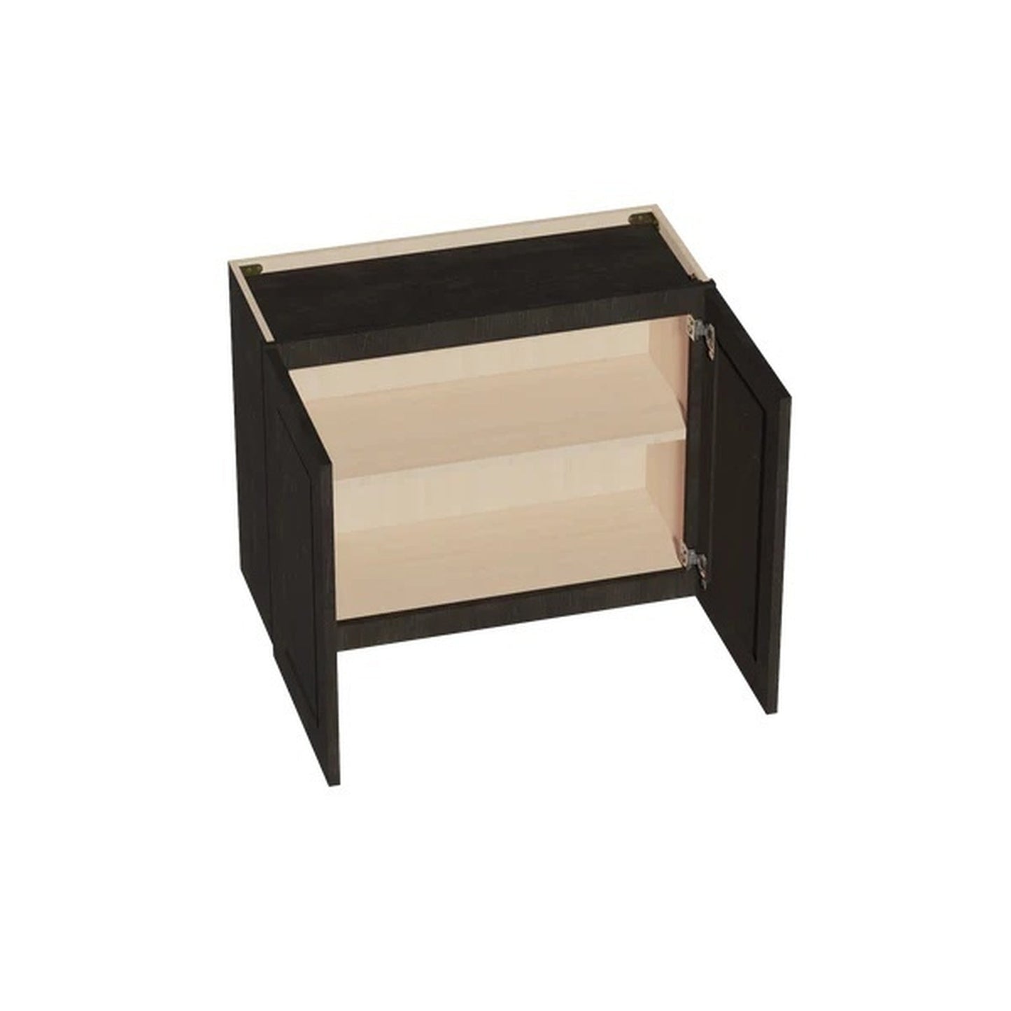 Shaker Bridge Wall Cabinet 30" (W3024) · Ardelle - Charcoal - Interior