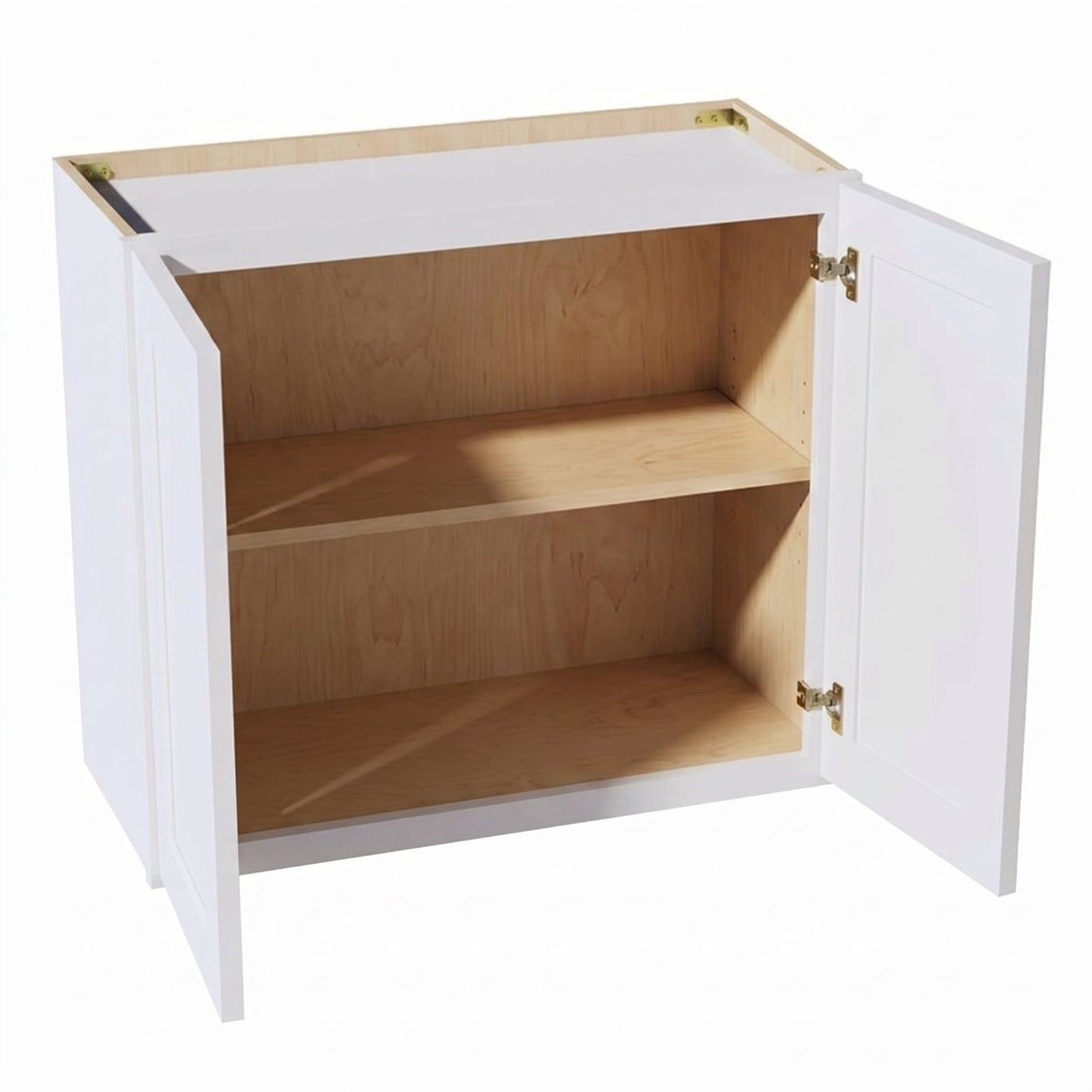 Shaker Bridge Wall Cabinet 30" (W3024) · Ardelle - White - Interior