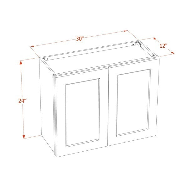 Shaker Bridge Wall Cabinet 30" (W3024) · Ardelle