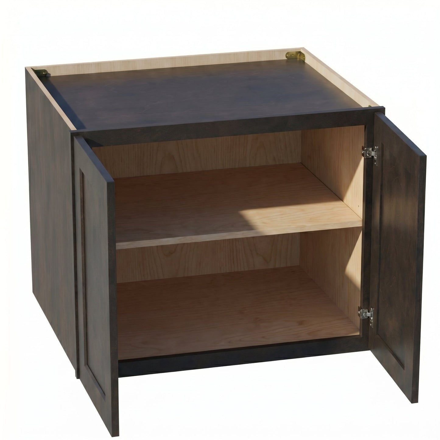 Shaker Bridge Wall Cabinet 30" (W302424) · Ardelle - Charcoal - Interior