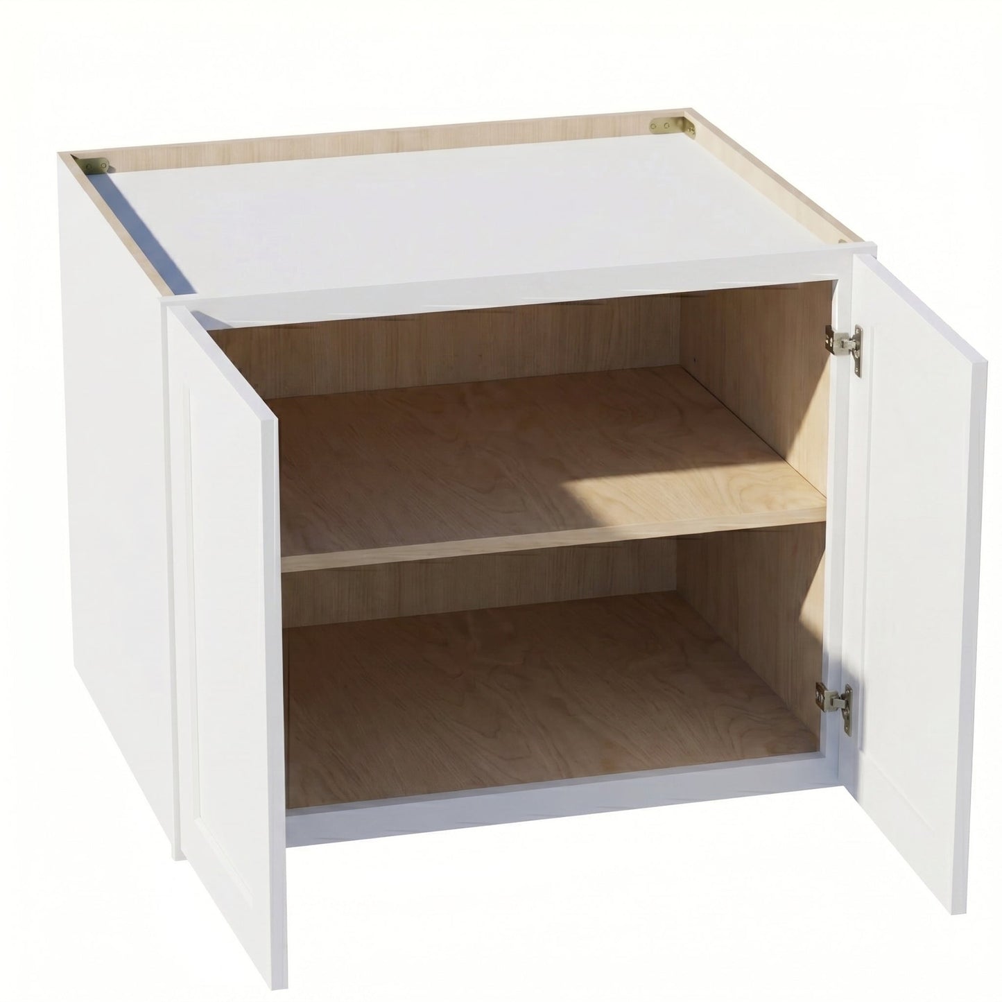 Shaker Bridge Wall Cabinet 30" (W302424) · Ardelle - White - Interior