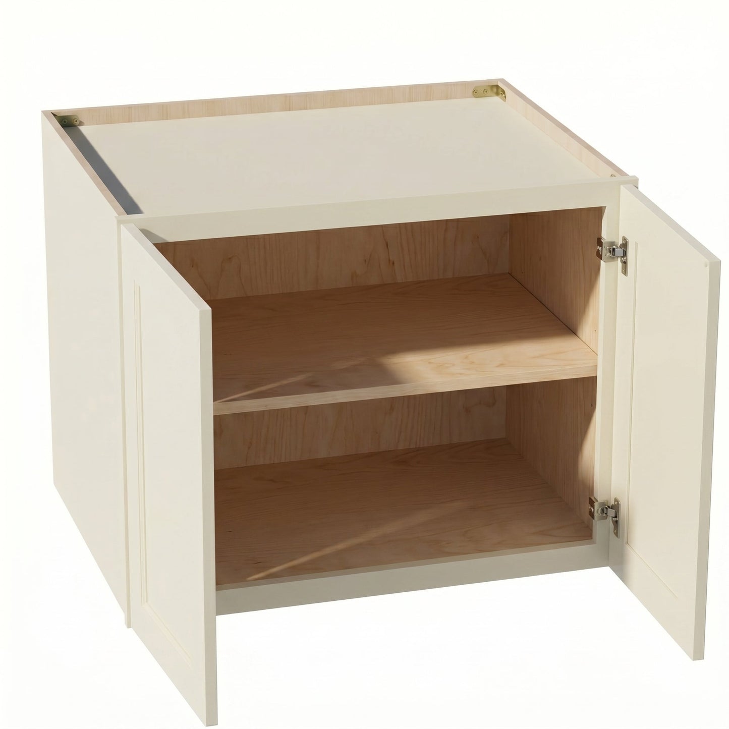 Shaker Bridge Wall Cabinet 30" (W302424) · Tallis - Swan White - Interior