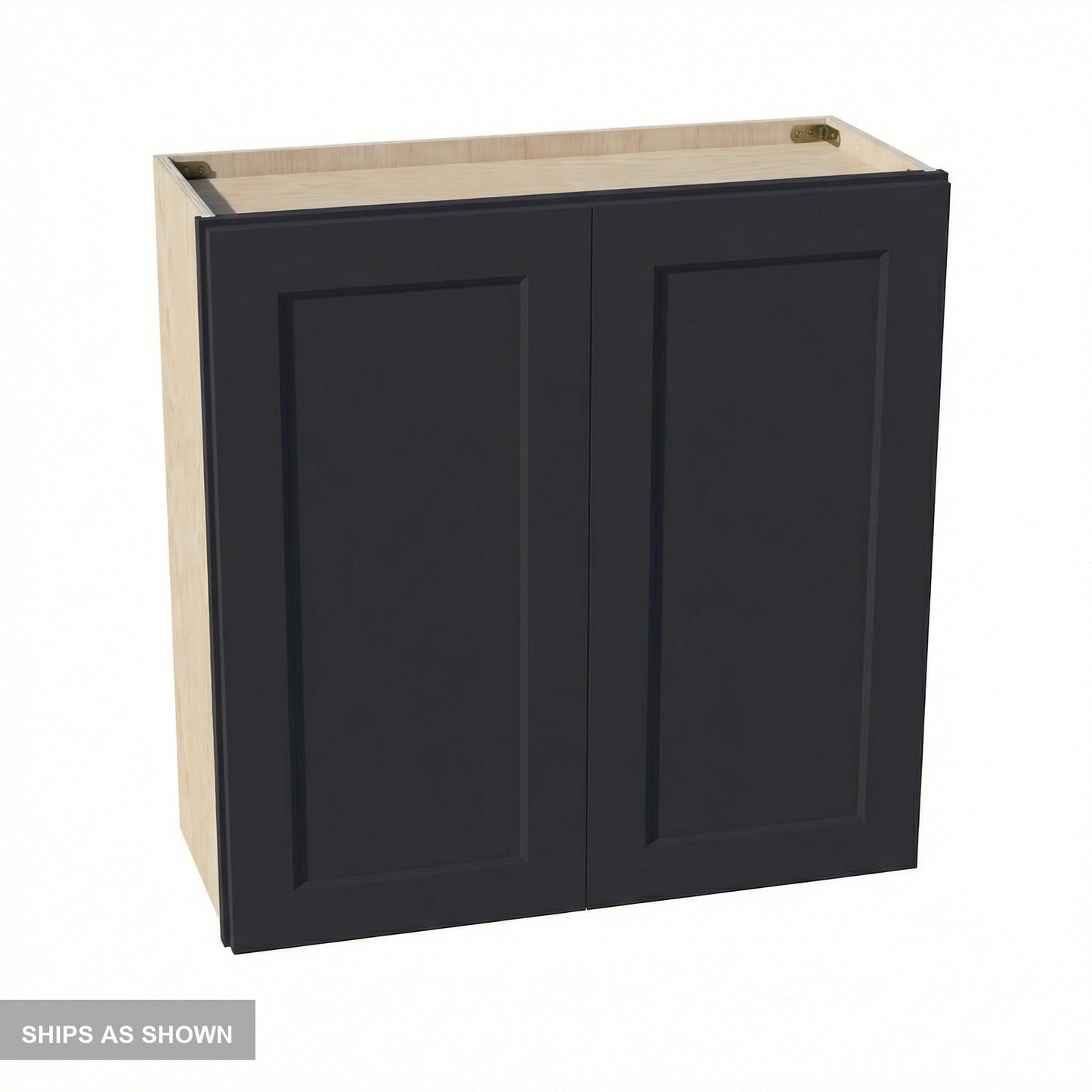 Shaker Wall Cabinet 30" (W3030) · Ardelle - Ebony - Flat Pack