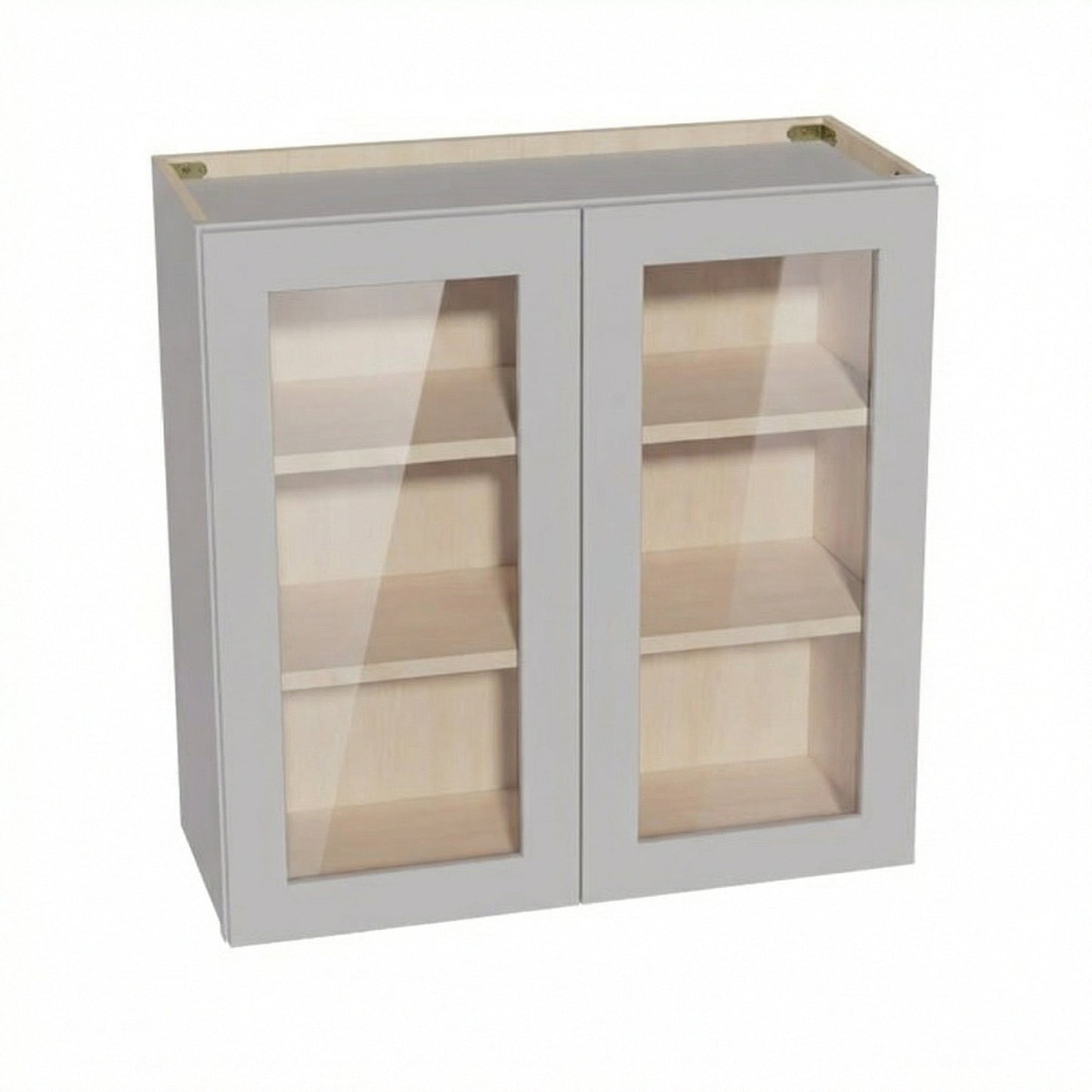 Shaker Glass Door Wall Cabinet 30" (W3030GD) · Ardelle - Ash - Hero