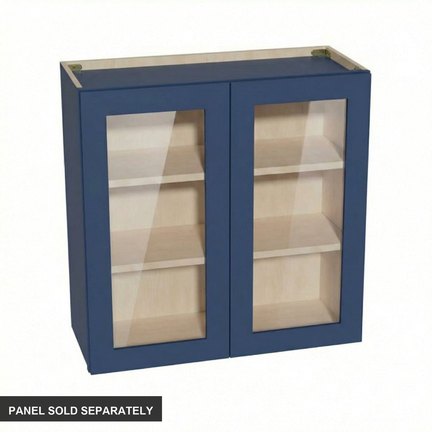 Shaker Glass Door Wall Cabinet 30" (W3030GD) · Ardelle - Blue - Product