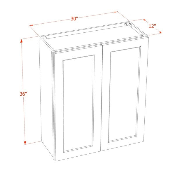 Quik Cabinets W3036 Tallis Swan White - Dimensions