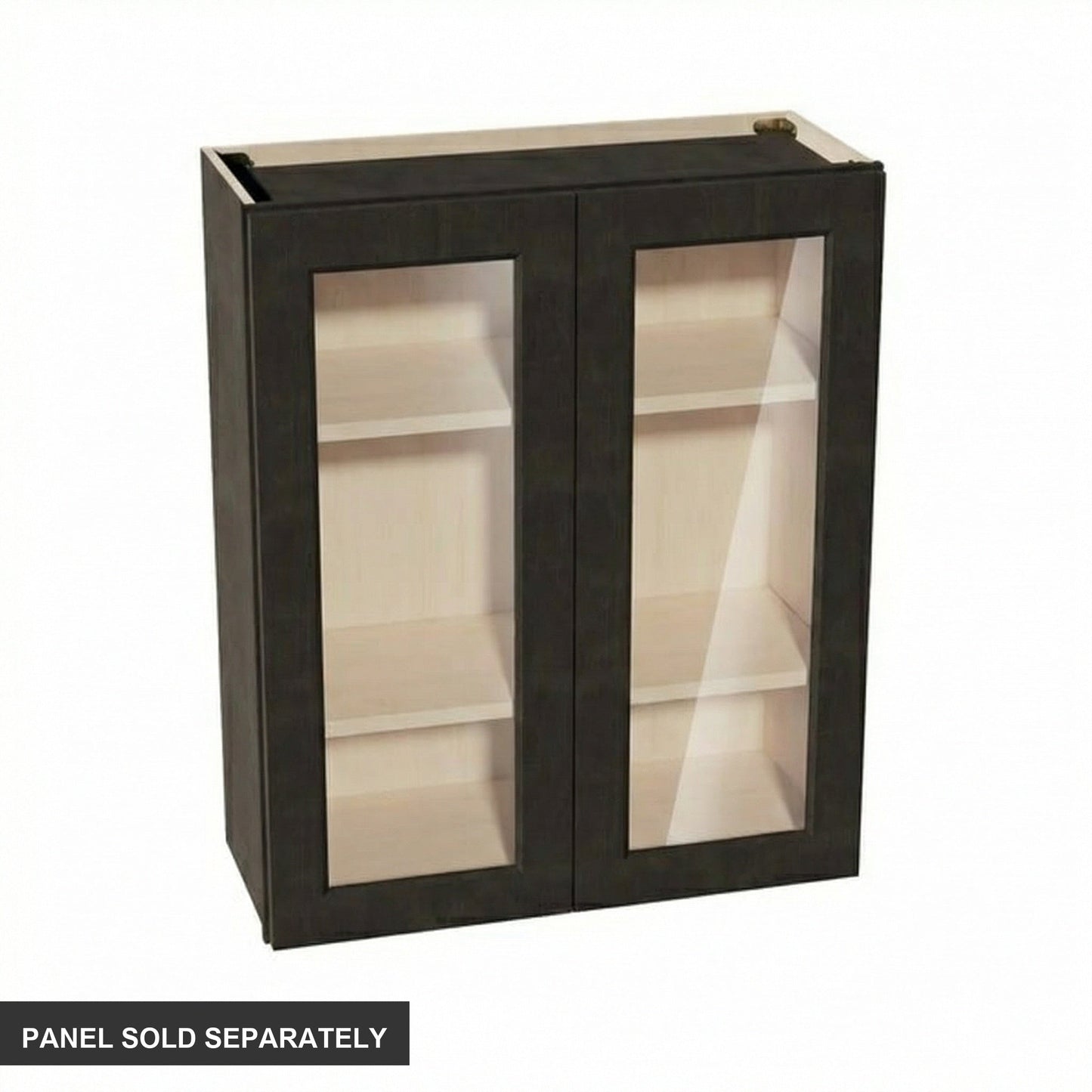 Shaker Glass Door Wall Cabinet 30" (W3036GD) · Ardelle - Charcoal - Product