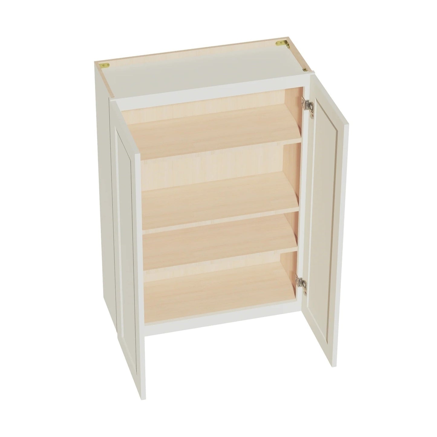 Shaker Wall Cabinet 30" (W3042) · Tallis - Swan White - Interior