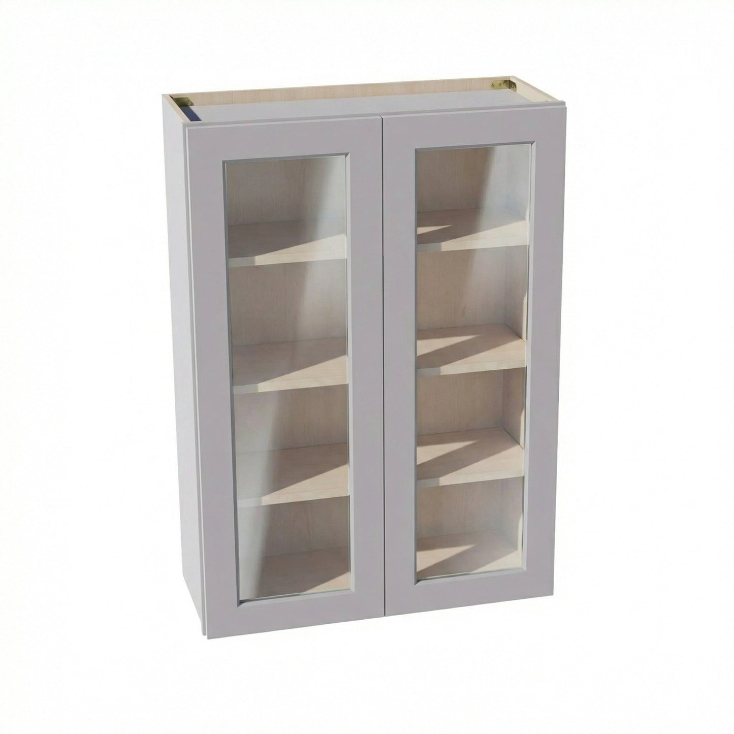 Shaker Glass Door Wall Cabinet 30" (W3042GD) · Ardelle - Ash - Hero
