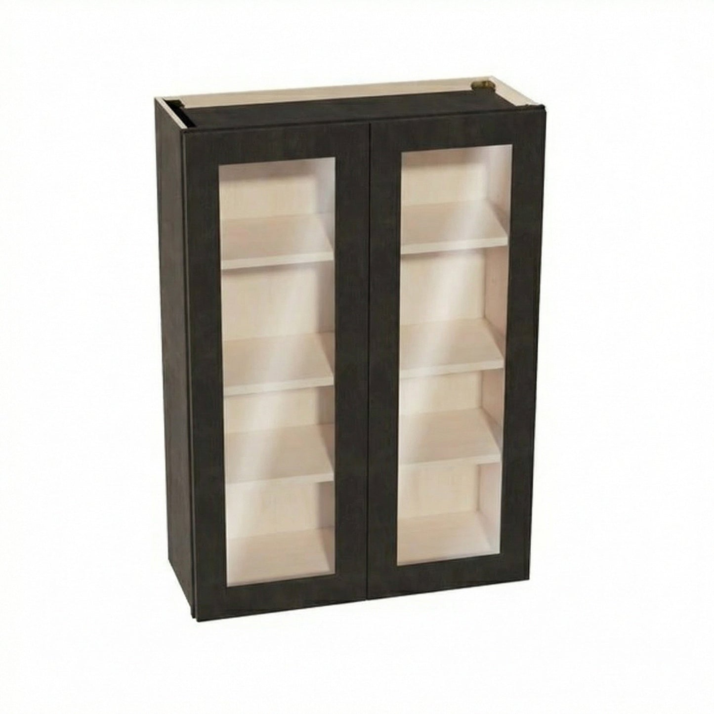 Shaker Glass Door Wall Cabinet 30" (W3042GD) · Ardelle - Charcoal - Hero