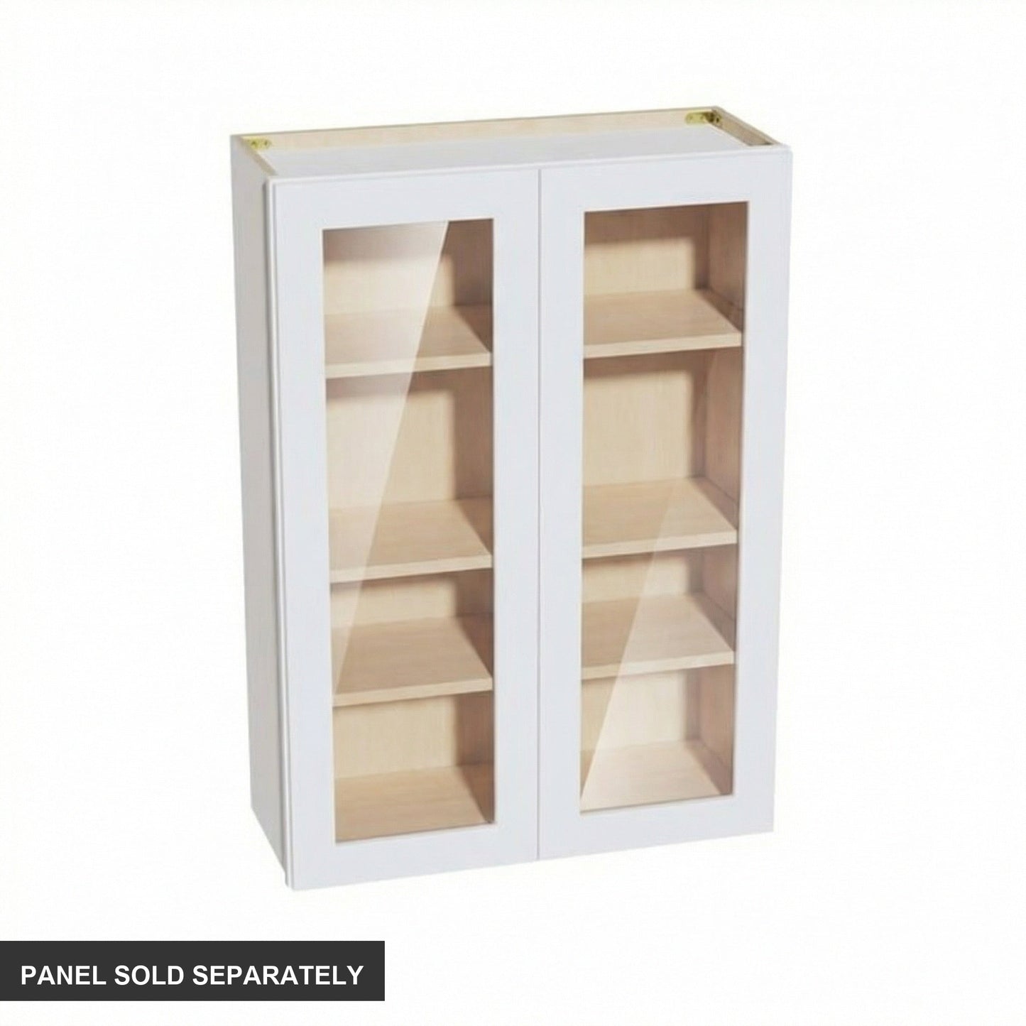 Shaker Glass Door Wall Cabinet 30" (W3042GD) · Ardelle - White - Product