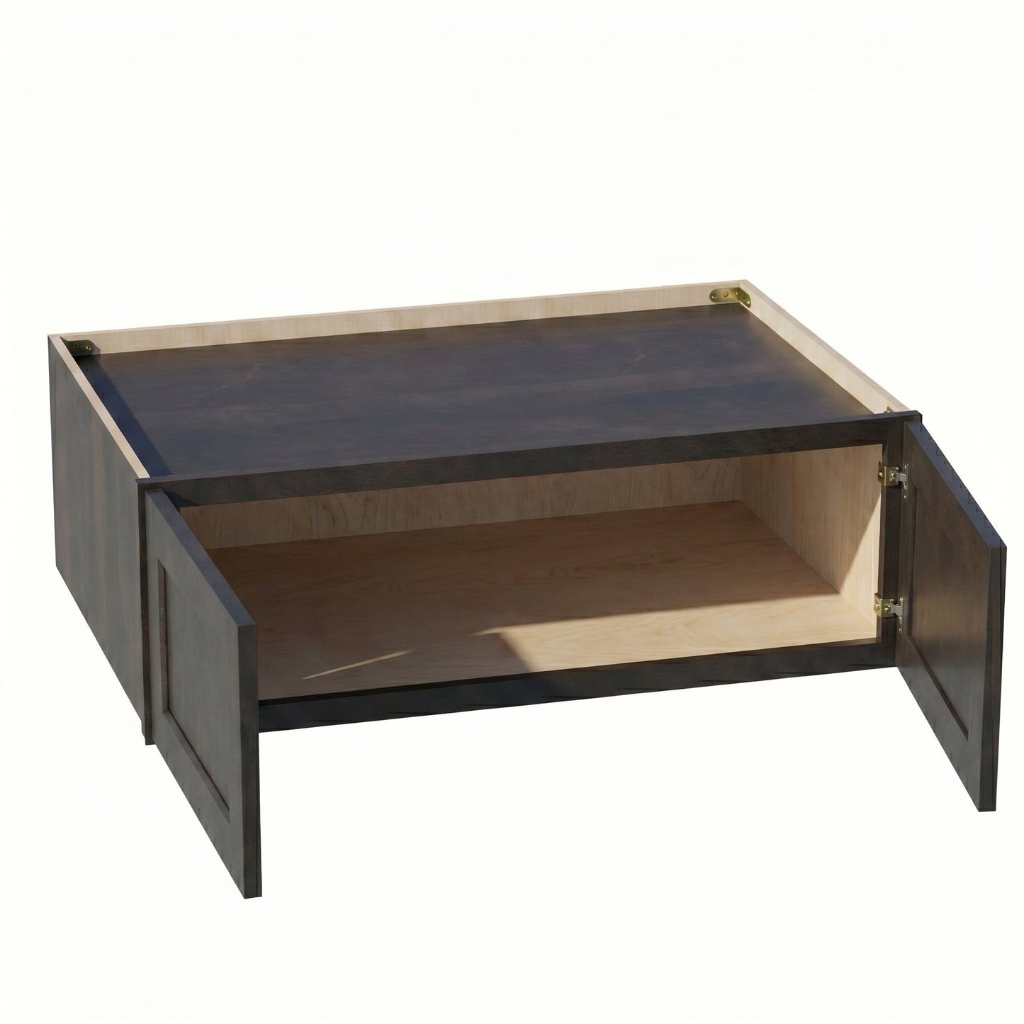 Shaker Bridge Wall Cabinet 31" (W311224) · Ardelle - Charcoal - Interior
