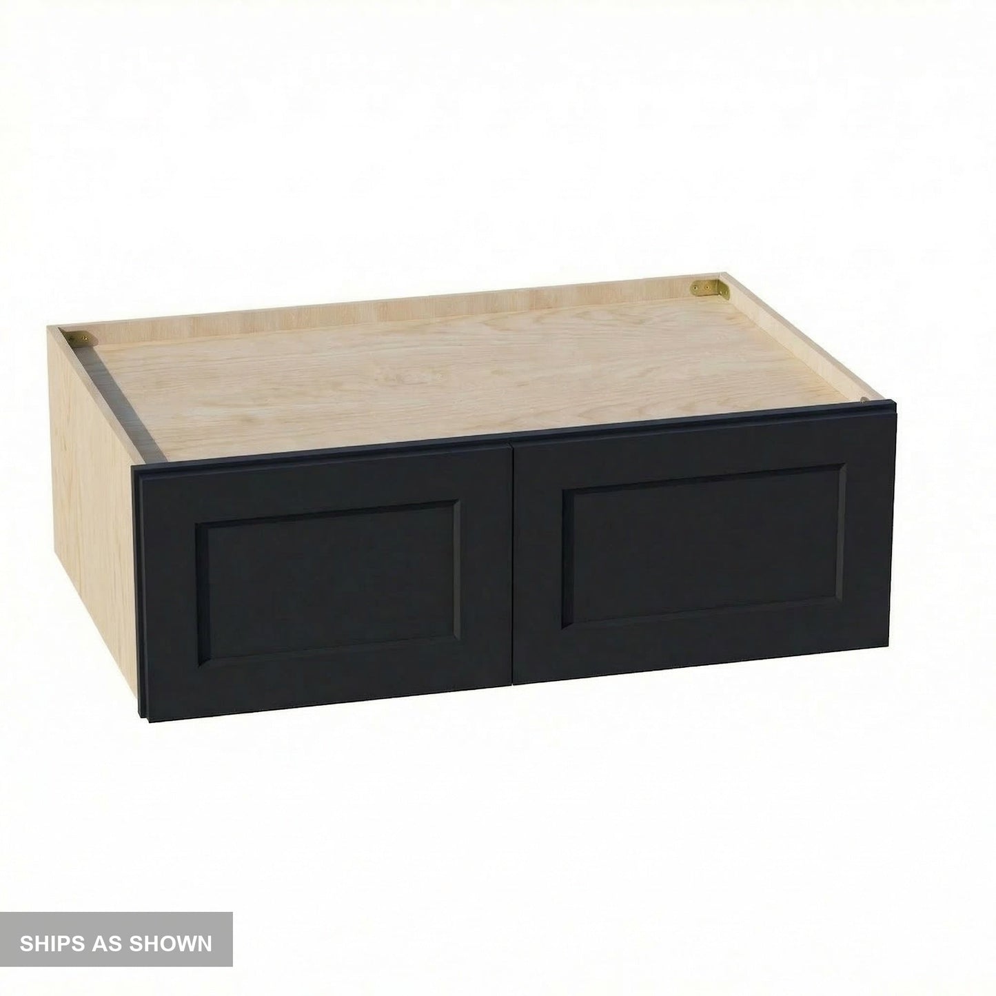 Shaker Bridge Wall Cabinet 31" (W311224) · Ardelle - Ebony - Flat Pack