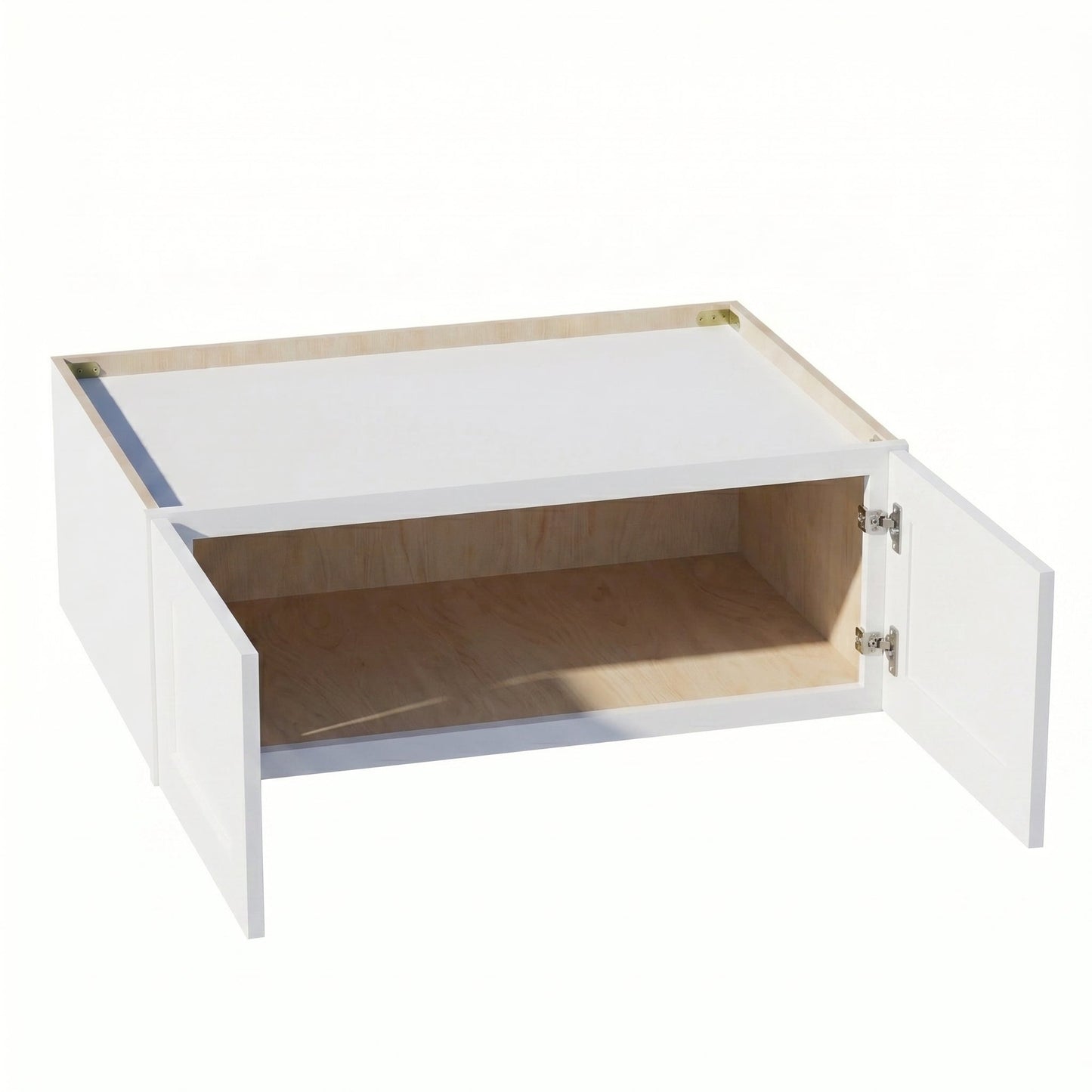 Shaker Bridge Wall Cabinet 31" (W311224) · Ardelle - White - Interior