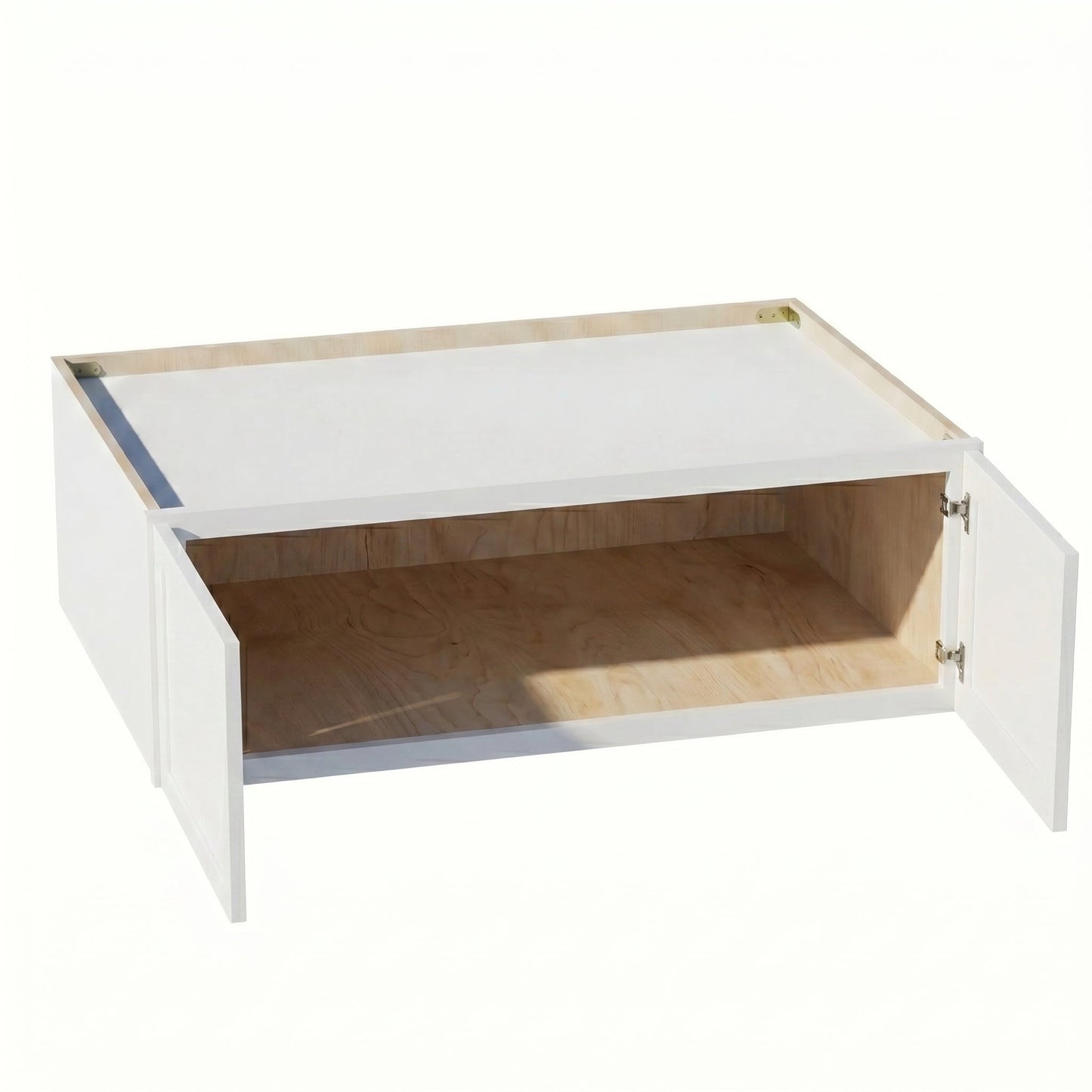 Slim Shaker Bridge Wall Cabinet 31" (W311224) · Slim - Frost - Interior