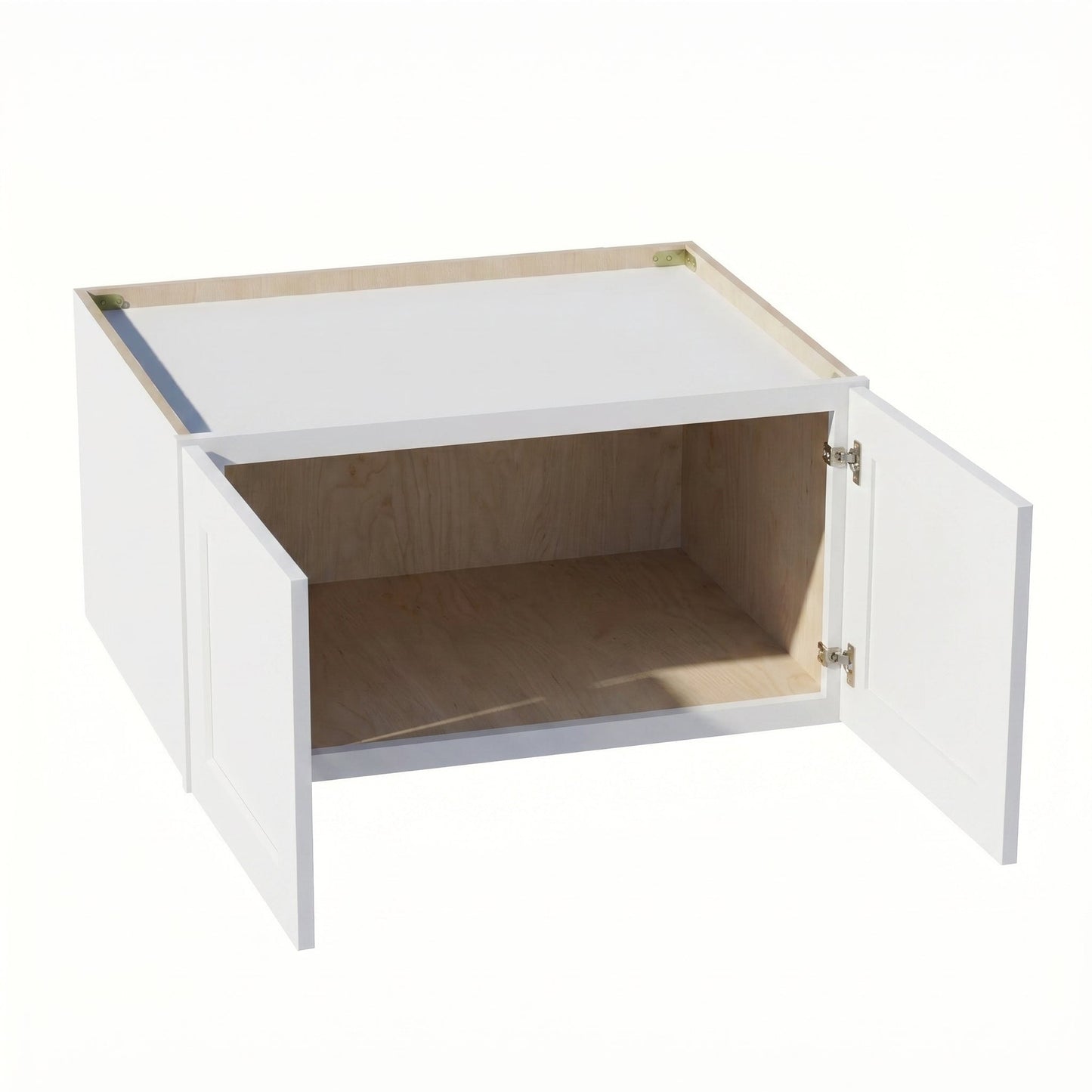 Shaker Bridge Wall Cabinet 31" (W311524) · Ardelle - White - Interior