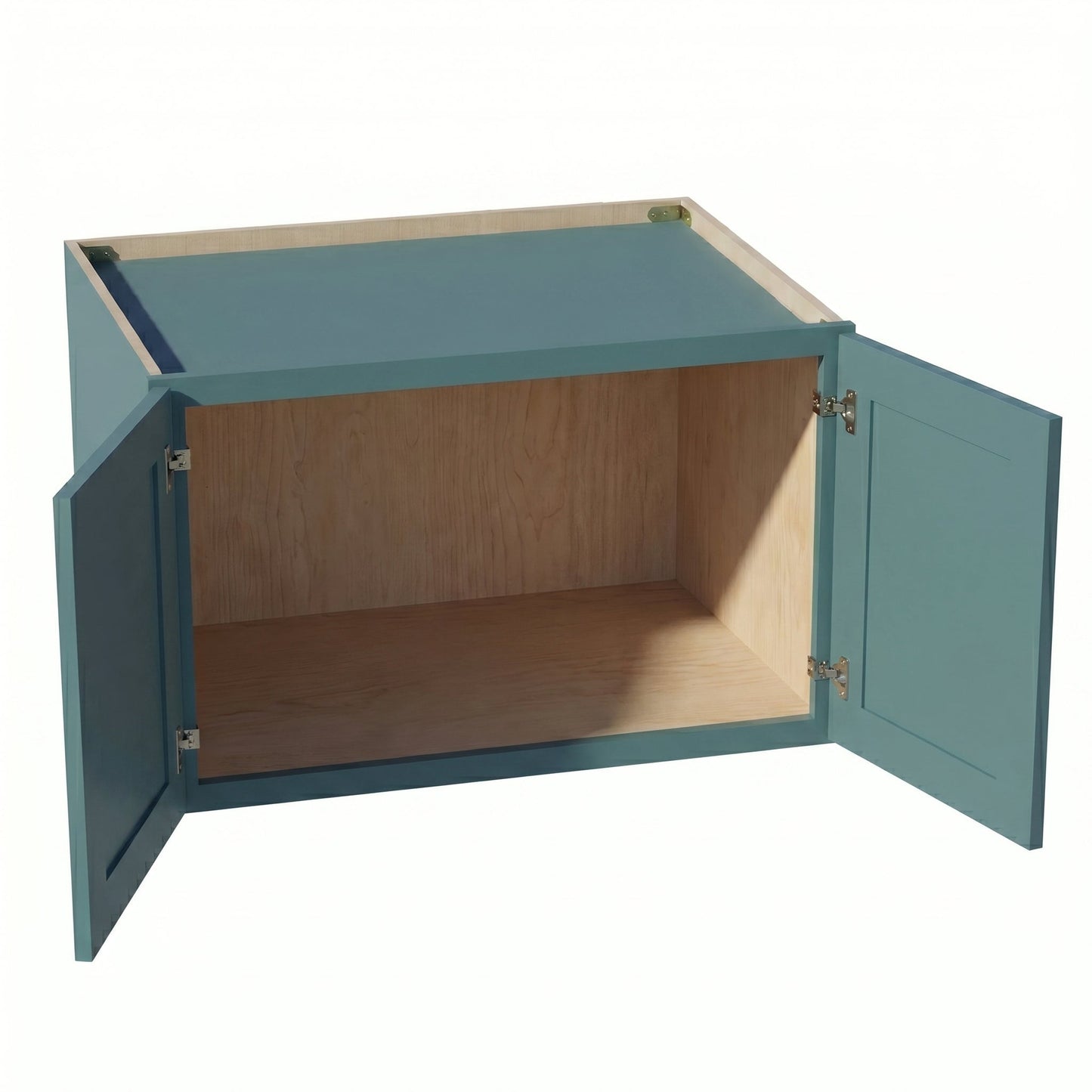 Shaker Bridge Wall Cabinet 31" (W311524) · Tallis - Fairy Green - Interior