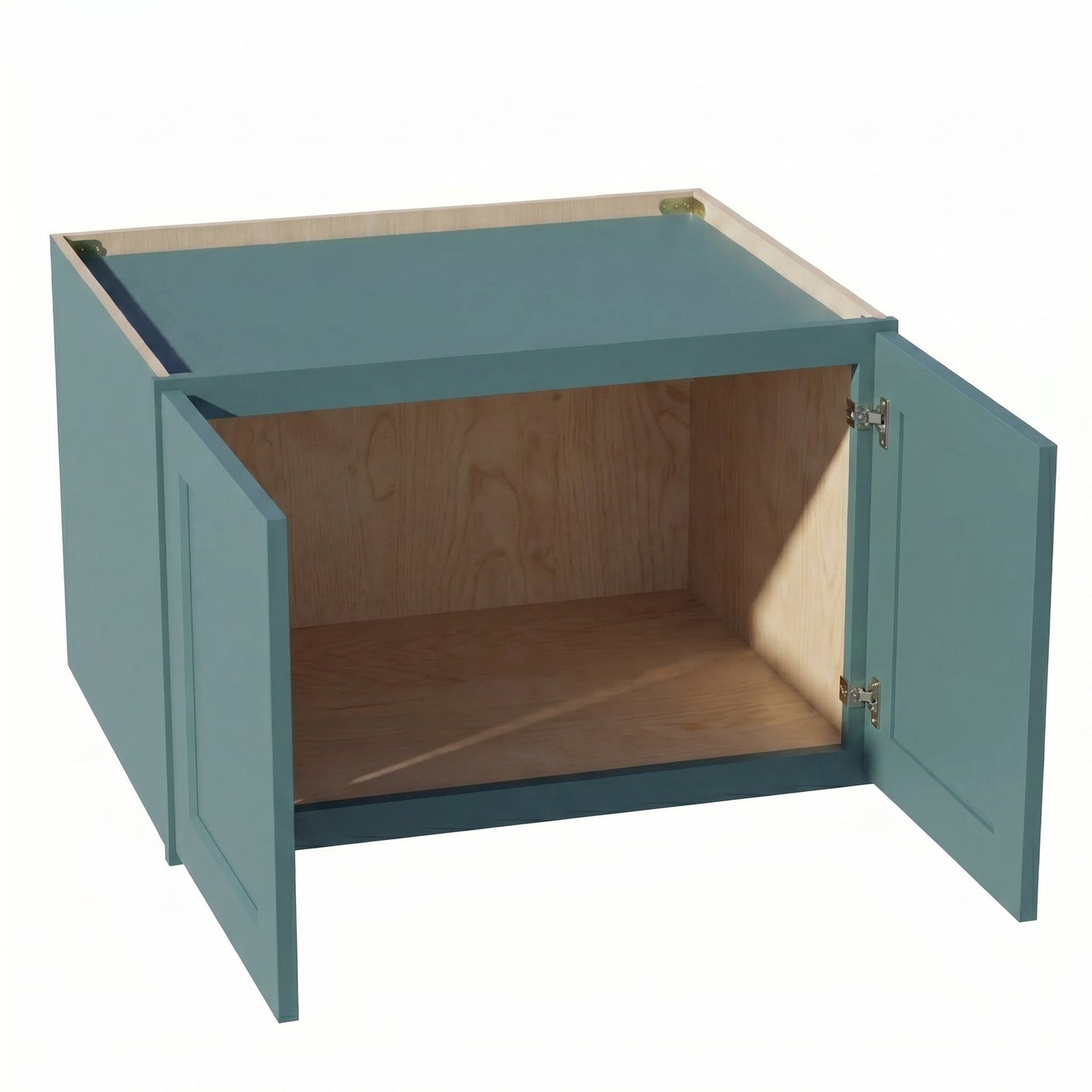 Shaker Bridge Wall Cabinet 31" (W311824) · Tallis - Fairy Green - Interior