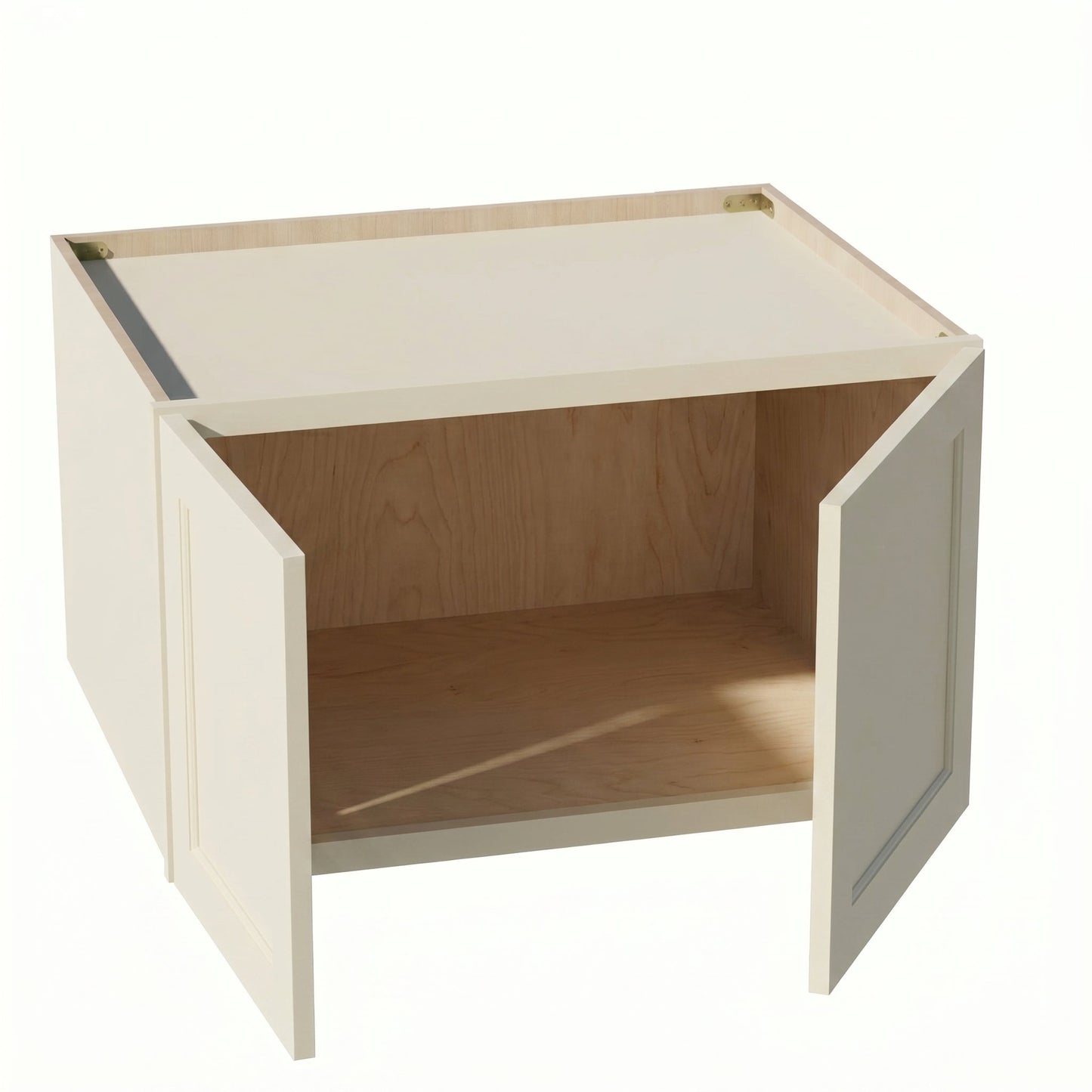 Shaker Bridge Wall Cabinet 31" (W311824) · Tallis - Swan White - Interior