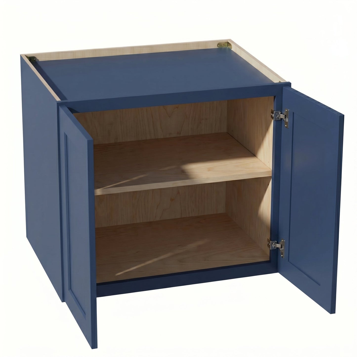 Shaker Bridge Wall Cabinet 30" (W312424) · Ardelle - Blue - Interior