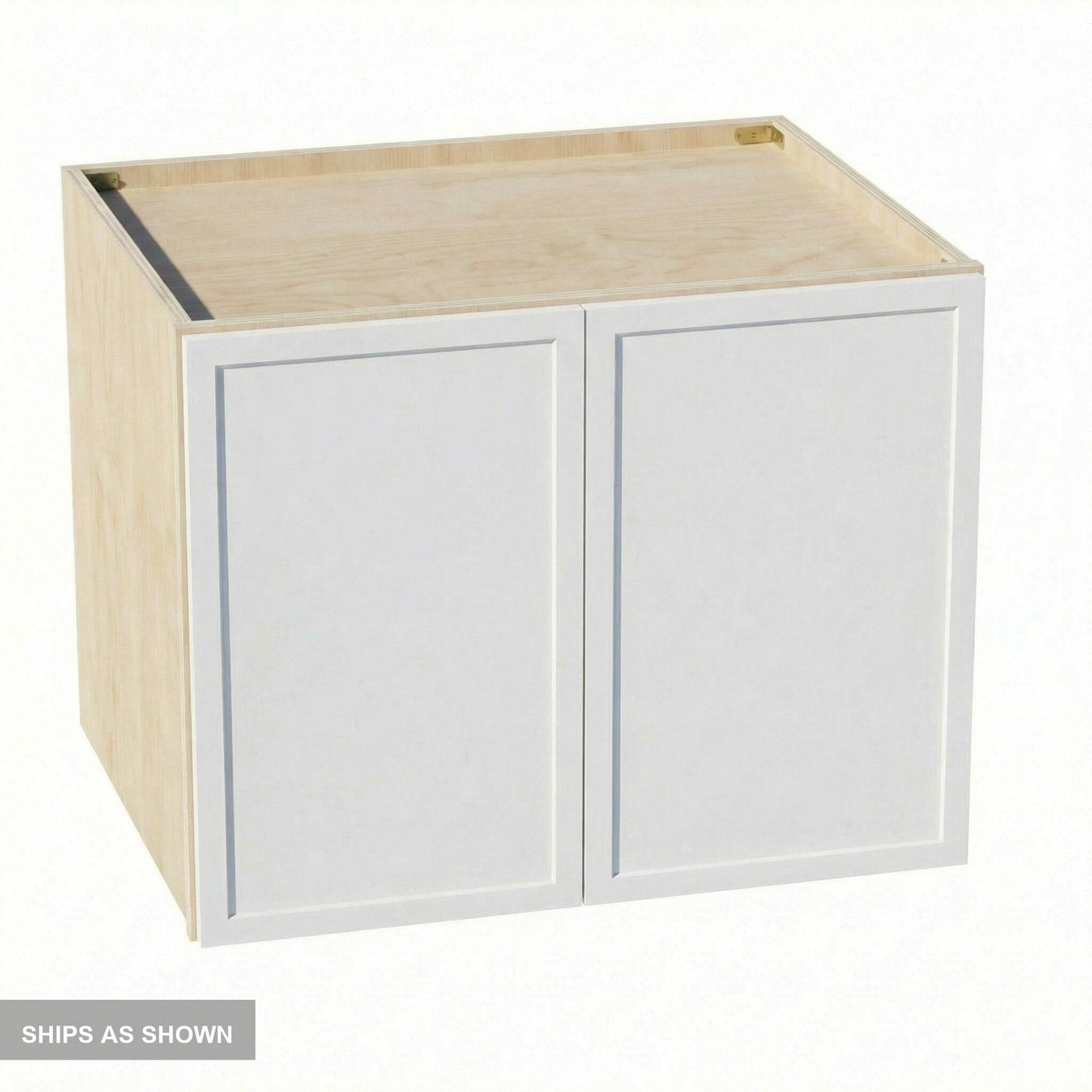 Slim Shaker Bridge Wall Cabinet 30" (W312424) · Slim - Frost - Flat Pack