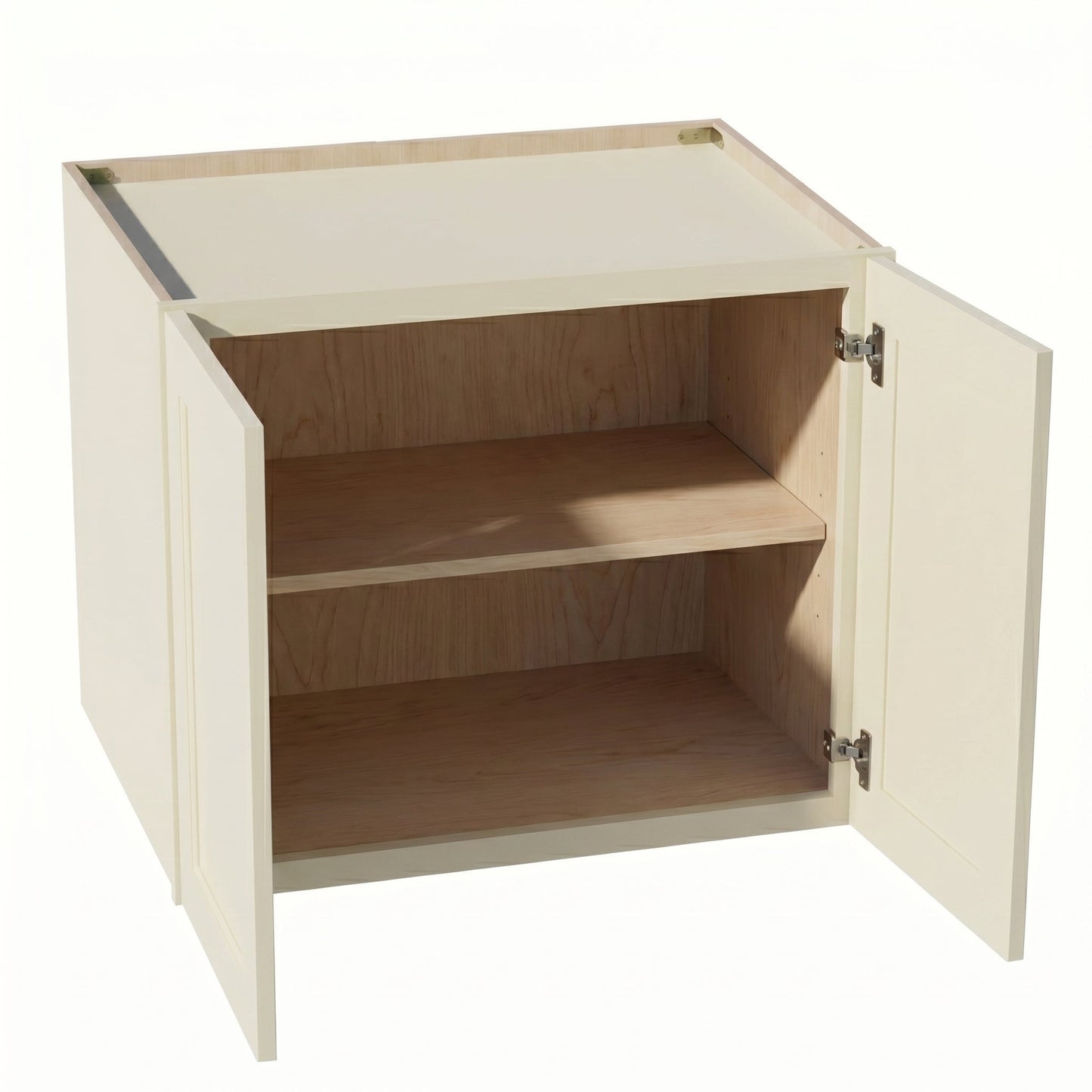 Shaker Bridge Wall Cabinet 30" (W312424) · Tallis - Swan White - Interior