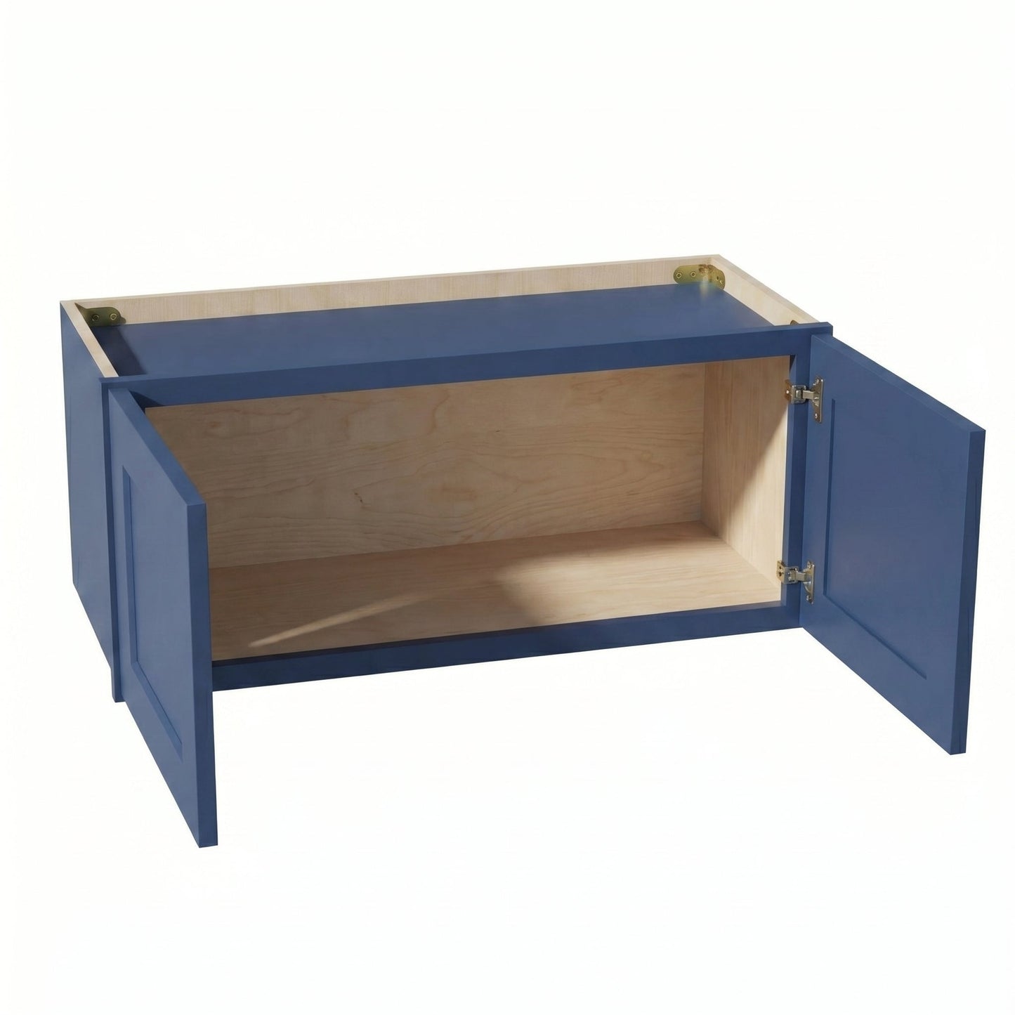 Shaker Bridge Wall Cabinet 33" (W3312) · Ardelle - Blue - Interior